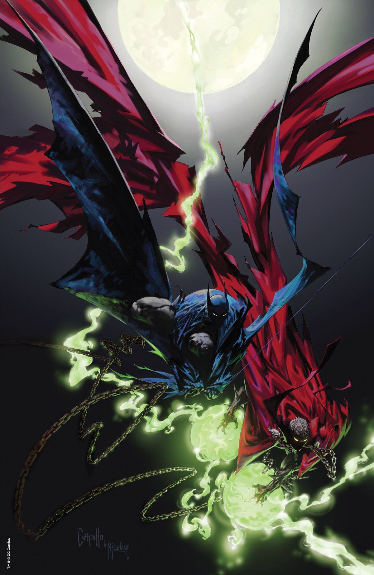 DC Comics Comic Books BATMAN SPAWN #1 (ONE SHOT) CVR J GREG CAPULLO & TODD MCFARLANE GLOW IN THE DARK VAR 76194137888600181 1022DC010