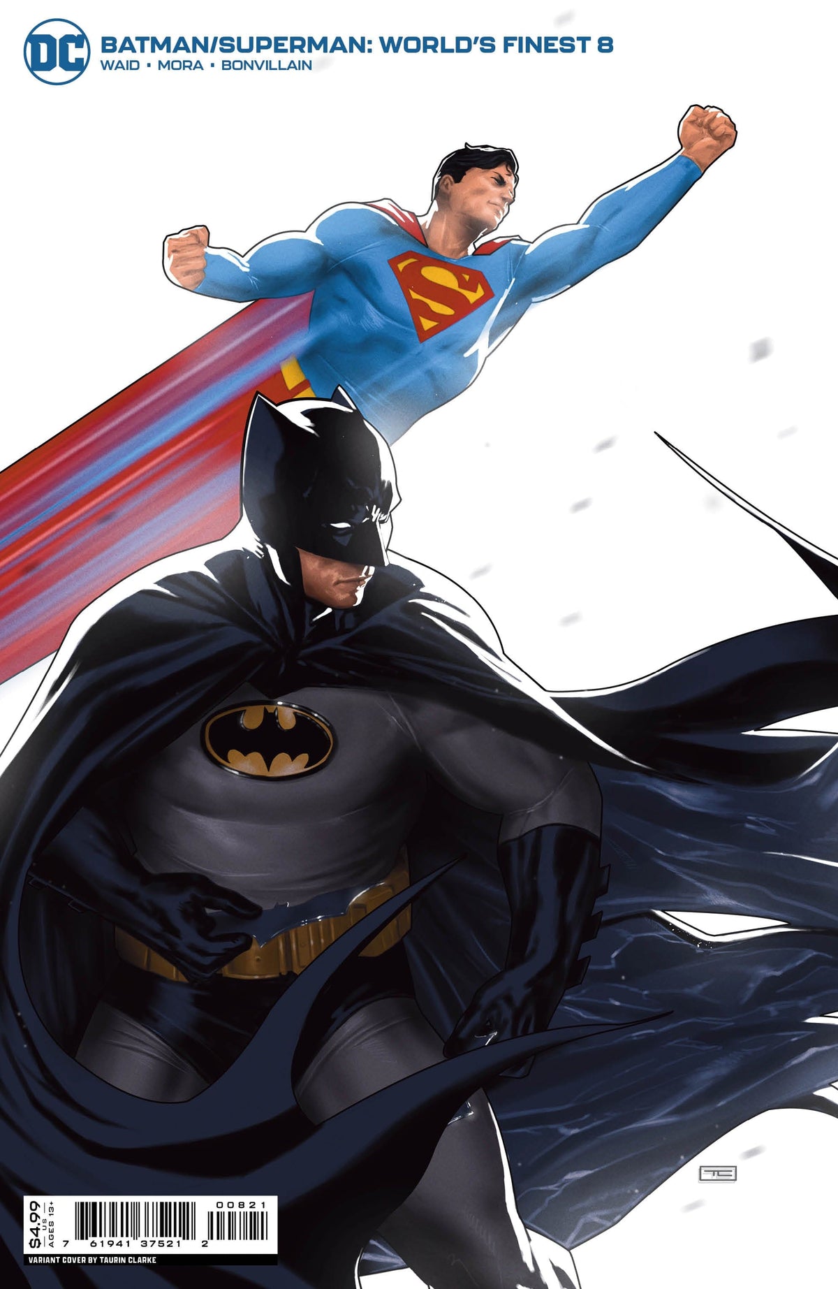 DC Comics Comic Books BATMAN SUPERMAN WORLDS FINEST #8 CVR B TAURIN CLARKE CARD STOCK VAR 76194137521200821 0822DC115