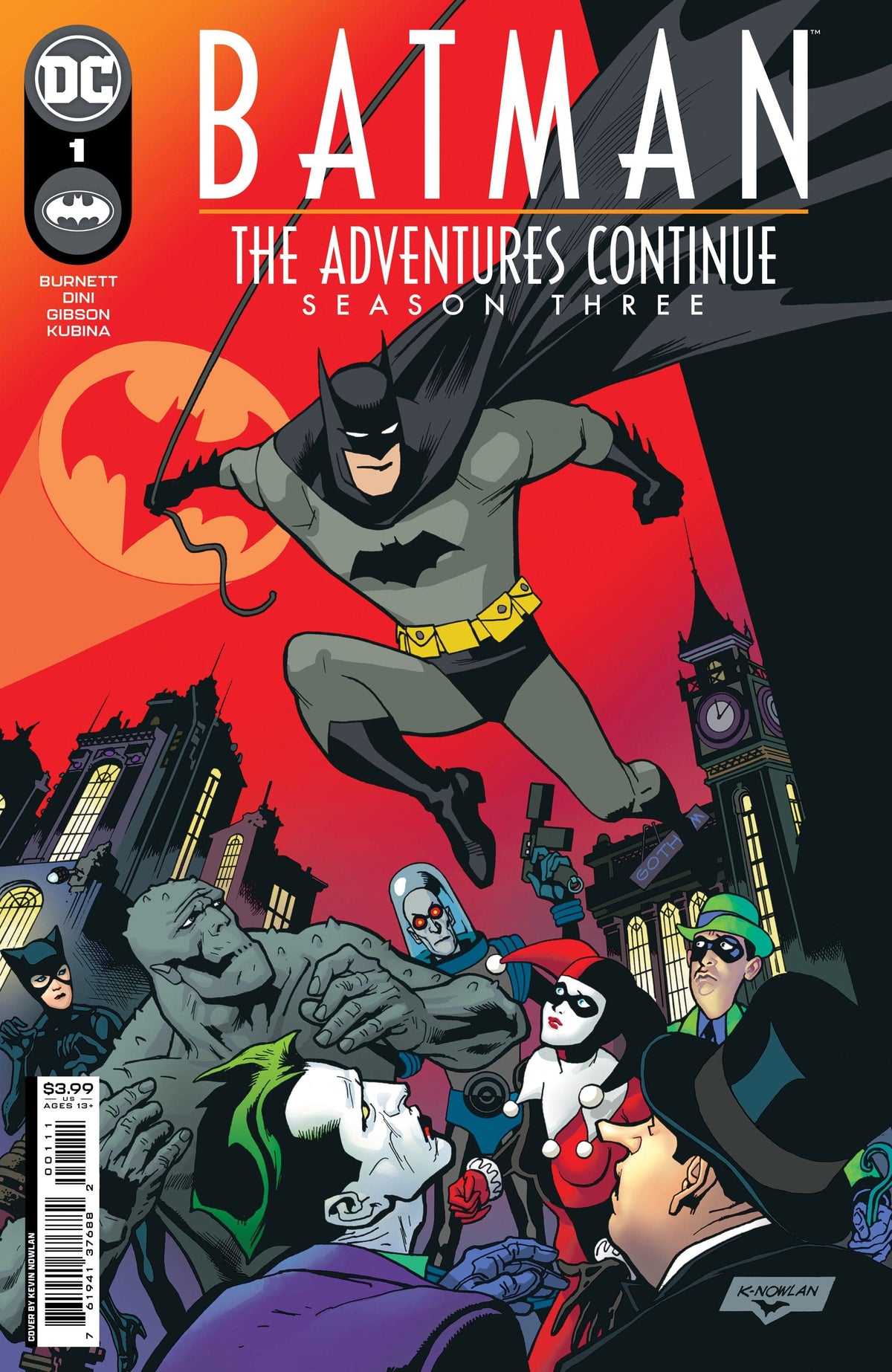 DC Comics Comic Books BATMAN THE ADVENTURES CONTINUE SEASON 3 #1 (OF 7) CVR A KEVIN NOWLAN 76194137688200111 1122DC064