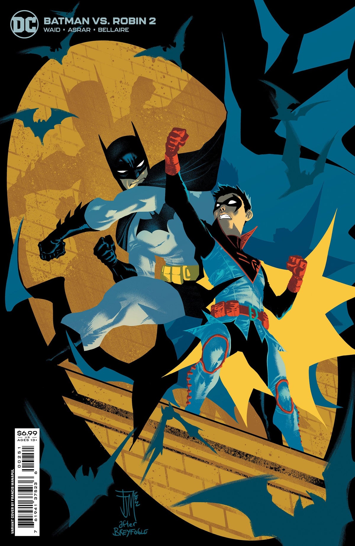 DC Comics Comic Books BATMAN VS ROBIN #2 (OF 5) CVR C FRANCIS MANAPUL CARD STOCK VAR 76194137523600251 0822DC106