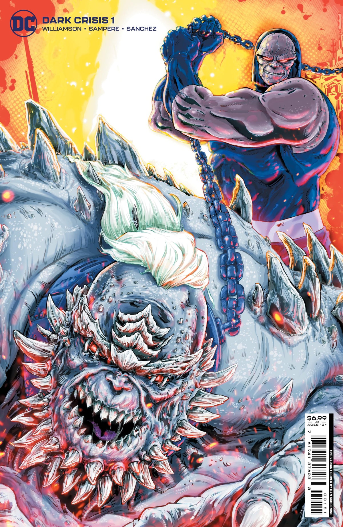 DC Comics Comic Books > Incentives DARK CRISIS #1 (OF 7) CVR G INCV 1:25 DAN SCHOENING CARD STOCK VAR 76194137623300151 0422DC012