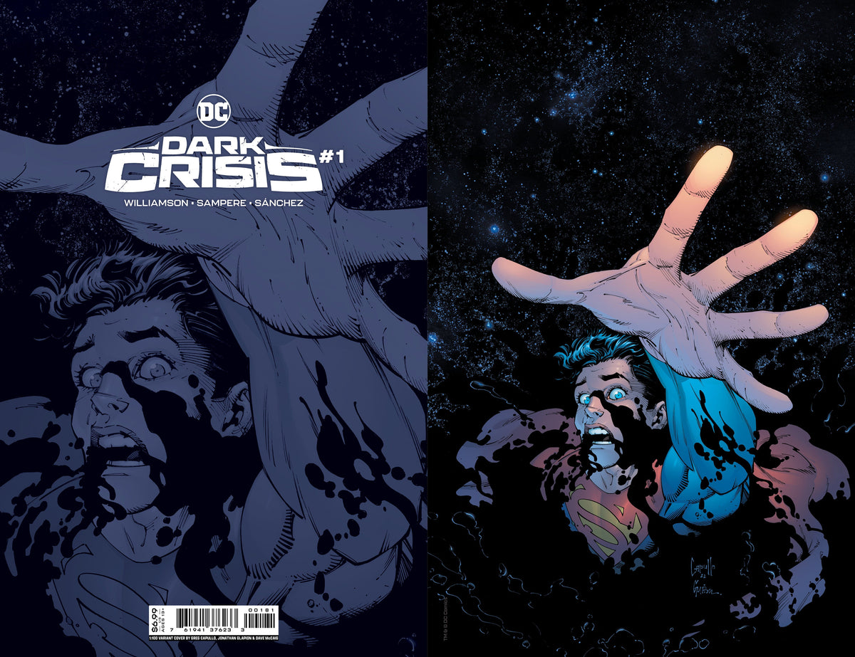 DC Comics Comic Books > Incentives DARK CRISIS #1 (OF 7) CVR I INCV 1:100 GREG CAPULLO JONATHAN GLAPION DAVE MCCAIG CARD STOCK FOIL VAR 76194137623300181 0422DC014