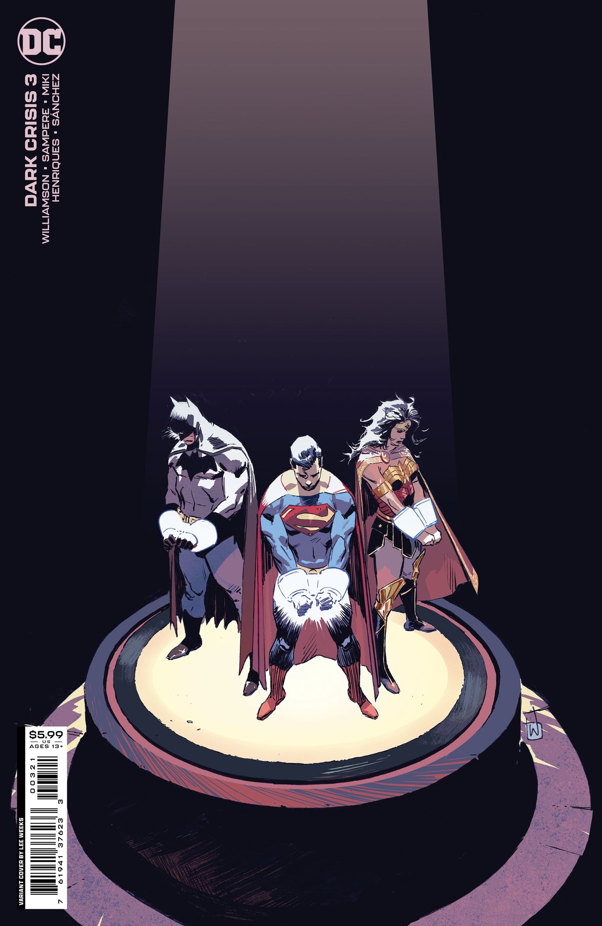 DC Comics Comic Books DARK CRISIS #3 (OF 7) CVR B LEE WEEKS CARD STOCK VAR 76194137623300321 0622DC034