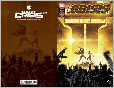 DC Comics Comic Books > Incentives DARK CRISIS ON INFINITE EARTHS #2 Second Printing Cvr B Inc 1:25 Daniel Sampere Foil Card Stock 76194137623300281 0622DC839