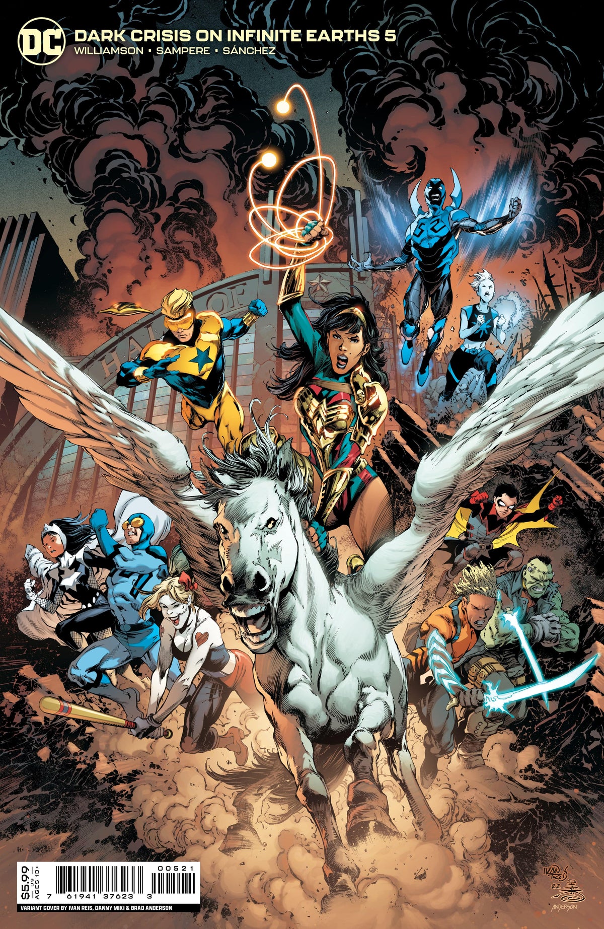 DC Comics Comic Books DARK CRISIS ON INFINITE EARTHS #5 (OF 7) CVR B IVAN REIS & DANNY MIKI CARD STOCK VAR 76194137623300521 0822DC054