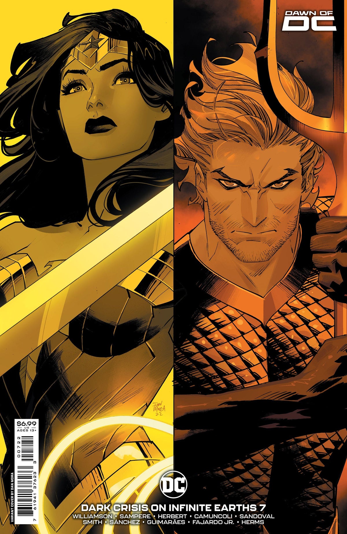 DC Comics Comic Books DARK CRISIS ON INFINITE EARTHS #7 (OF 7) CVR I DAN MORA DAWN OF DC 3 CARD STOCK VAR 76194137623300722 1022DC099