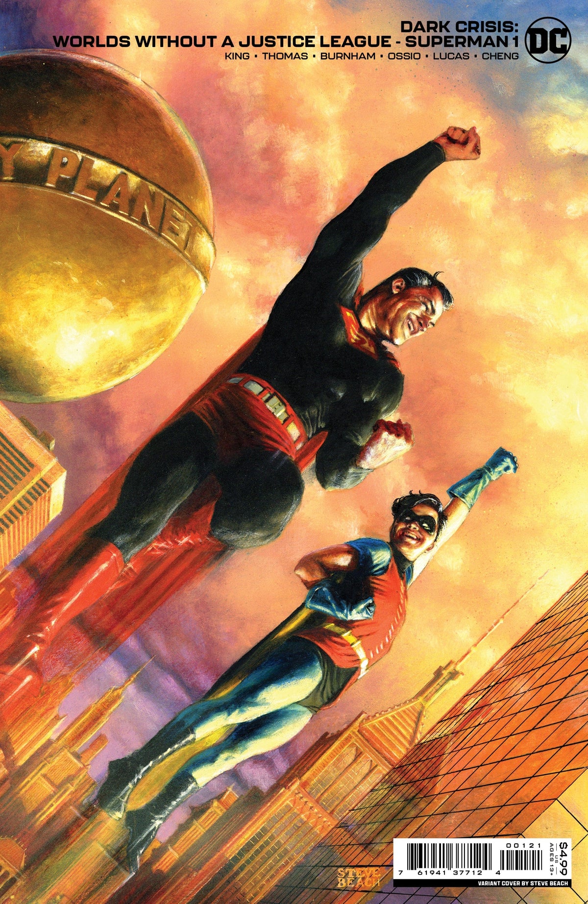 DC Comics Comic Books > Incentives DARK CRISIS WORLDS WITHOUT A JUSTICE LEAGUE SUPERMAN #1 (ONE SHOT) CVR B INC 1:25 STEVE BEACH VAR 76194137712400121 0522DC024
