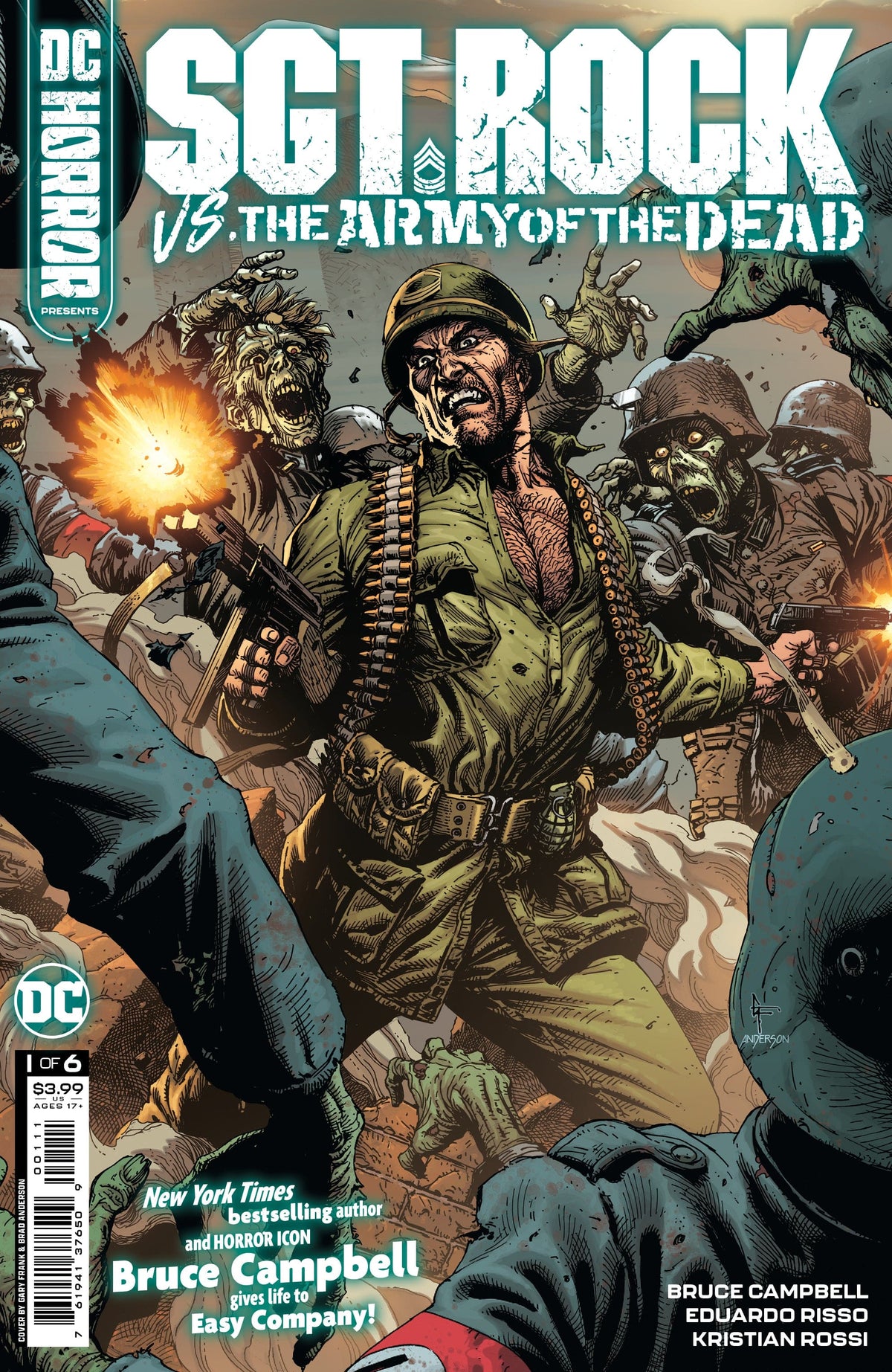 DC Comics Comic Books DC HORROR PRESENTS SGT ROCK VS THE ARMY OF THE DEAD #1 (OF 6) CVR A GARY FRANK (MR) 76194137650900111 0722DC075
