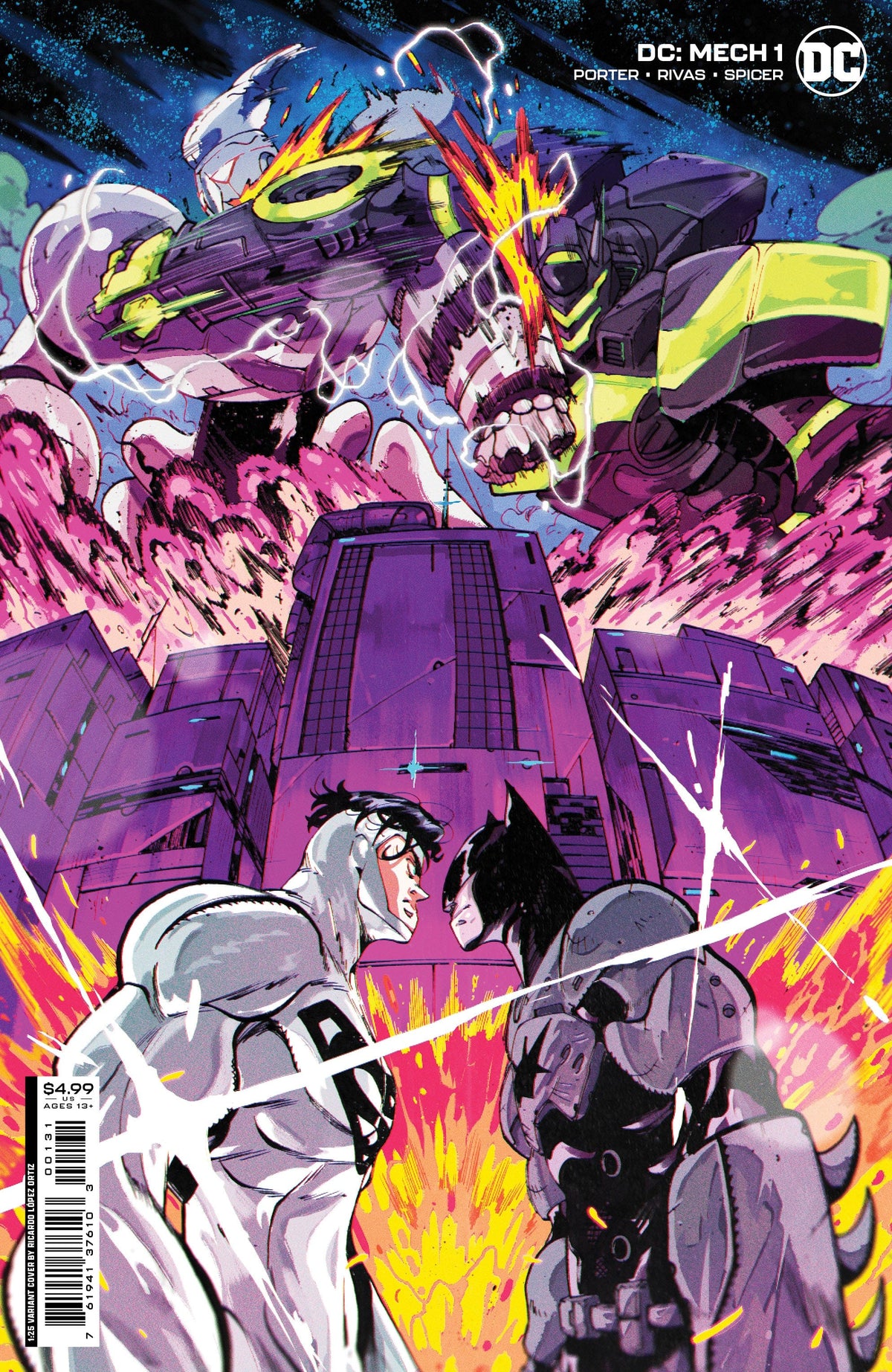 DC Comics Comic Books > Incentives DC MECH #1 (OF 6) CVR D INC 1:25 RICARDO LOPEZ ORTIZ CARD STOCK VAR 76194137610300131 0522DC038