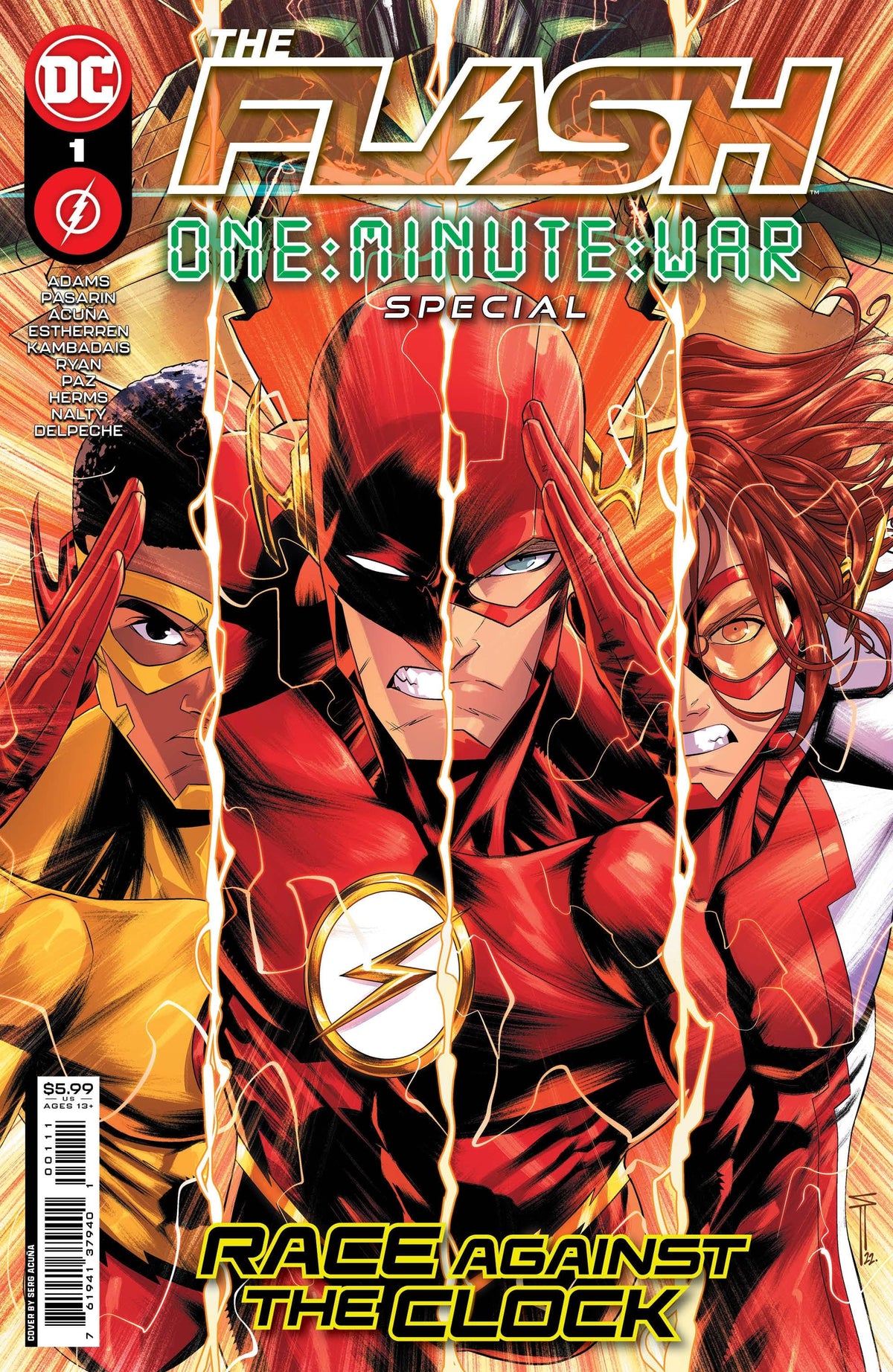 DC Comics Comic Books FLASH ONE-MINUTE WAR SPECIAL #1 (ONE SHOT) CVR A SERG ACUNA 76194137940100111 1122DC114