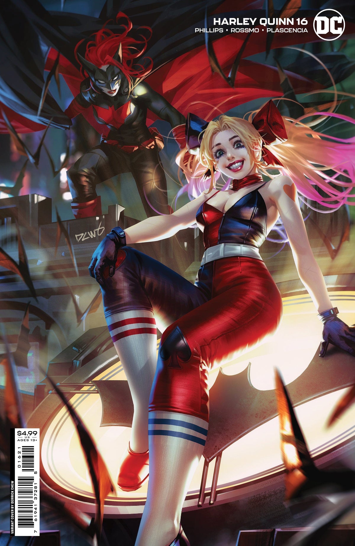 DC Comics Comic Books HARLEY QUINN #16 CVR B DERRICK CHEW CARD STOCK VAR 76194137281501621 0422DC118
