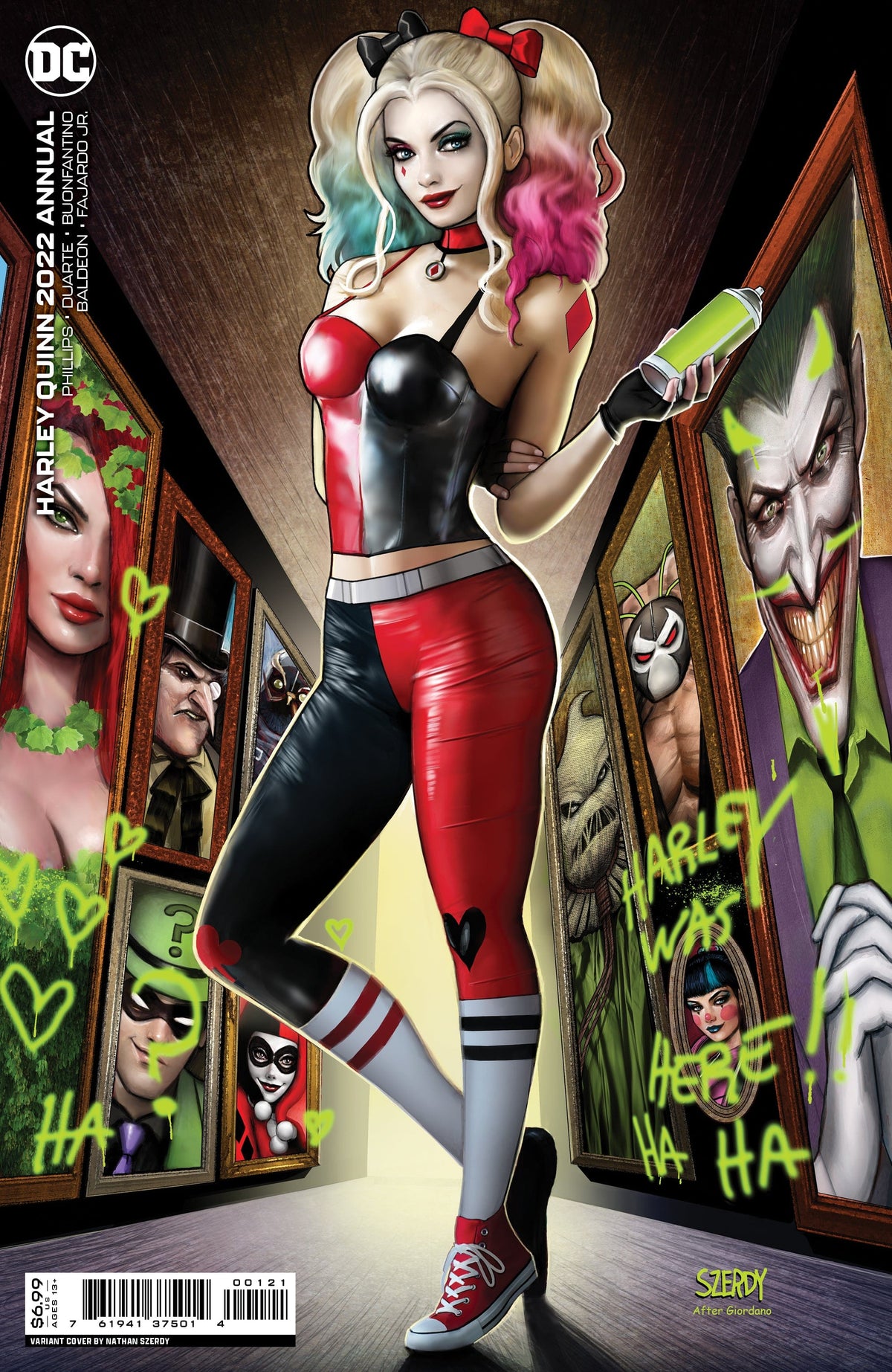 DC Comics Comic Books HARLEY QUINN 2022 ANNUAL #1 (ONE SHOT) CVR B NATHAN SZERDY CARD STOCK VAR 76194137501400121 0622DC074