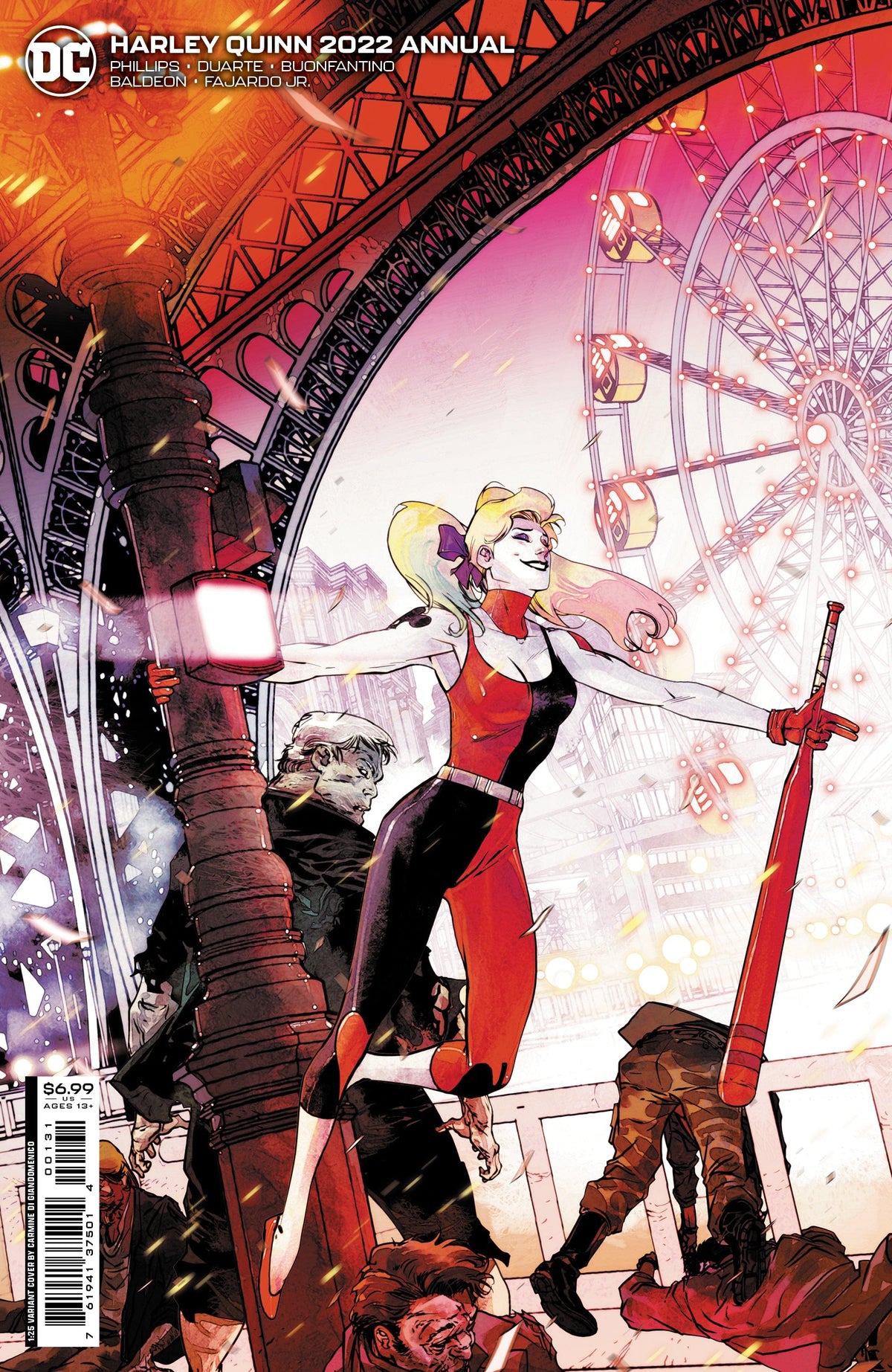 DC Comics Comic Books > Incentives HARLEY QUINN 2022 ANNUAL #1 (ONE SHOT) CVR D INC 1:25 CARMINE DI GIANDOMENICO CARD STOCK VAR 76194137501400131 0622DC076