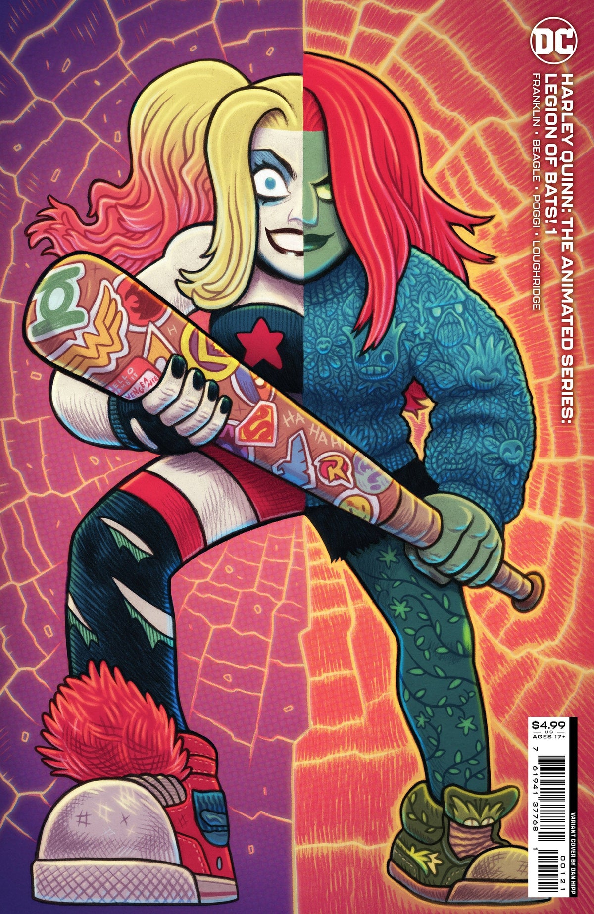 DC Comics Comic Books HARLEY QUINN THE ANIMATED SERIES LEGION OF BATS #1 (OF 6) CVR B DAN HIPP CARD STOCK VAR (MR) 76194137768100121 0822DC034