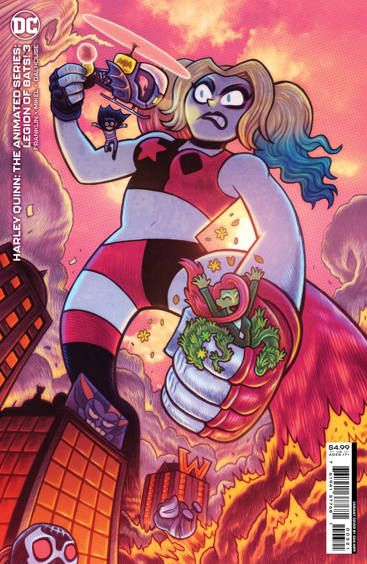 DC Comics Comic Books HARLEY QUINN THE ANIMATED SERIES LEGION OF BATS #3 (OF 6) CVR B DAN HIPP CARD STOCK VAR (MR) 76194137768100321 1022DC181