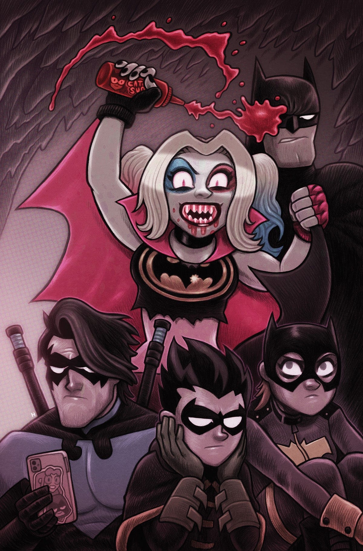 DC Comics Comic Books HARLEY QUINN THE ANIMATED SERIES LEGION OF BATS #5 (OF 6) CVR B DAN HIPP CARD STOCK VAR (MR) 76194137768100521 1222DC191