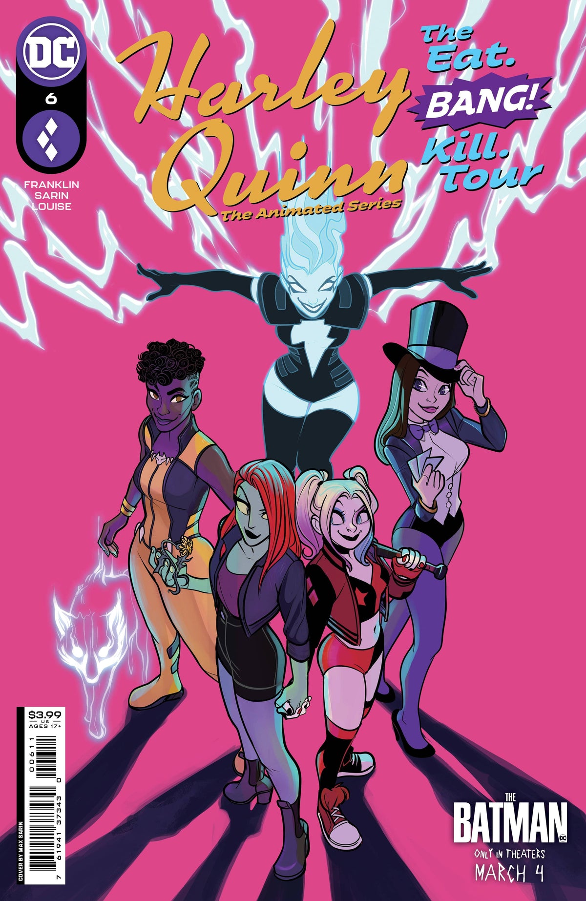 DC Comics Comic Books HARLEY QUINN THE ANIMATED SERIES THE EAT BANG KILL TOUR #6 (OF 6) CVR A MAX SARIN (MR) 76194137343000611 1221DC093