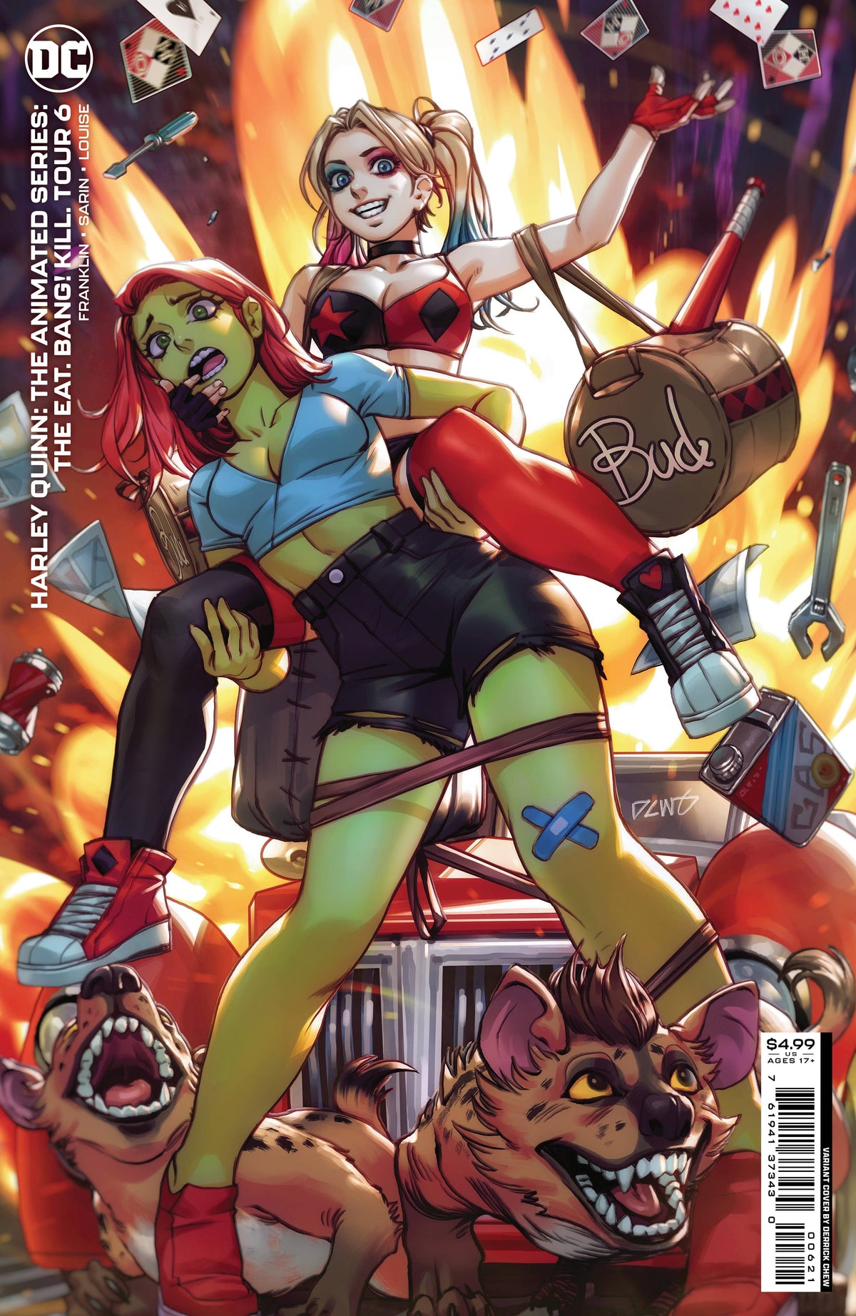 DC Comics Comic Books HARLEY QUINN THE ANIMATED SERIES THE EAT BANG KILL TOUR #6 (OF 6) CVR B DERRICK CHEW CARD STOCK VAR (MR) 76194137343000621 1221DC094