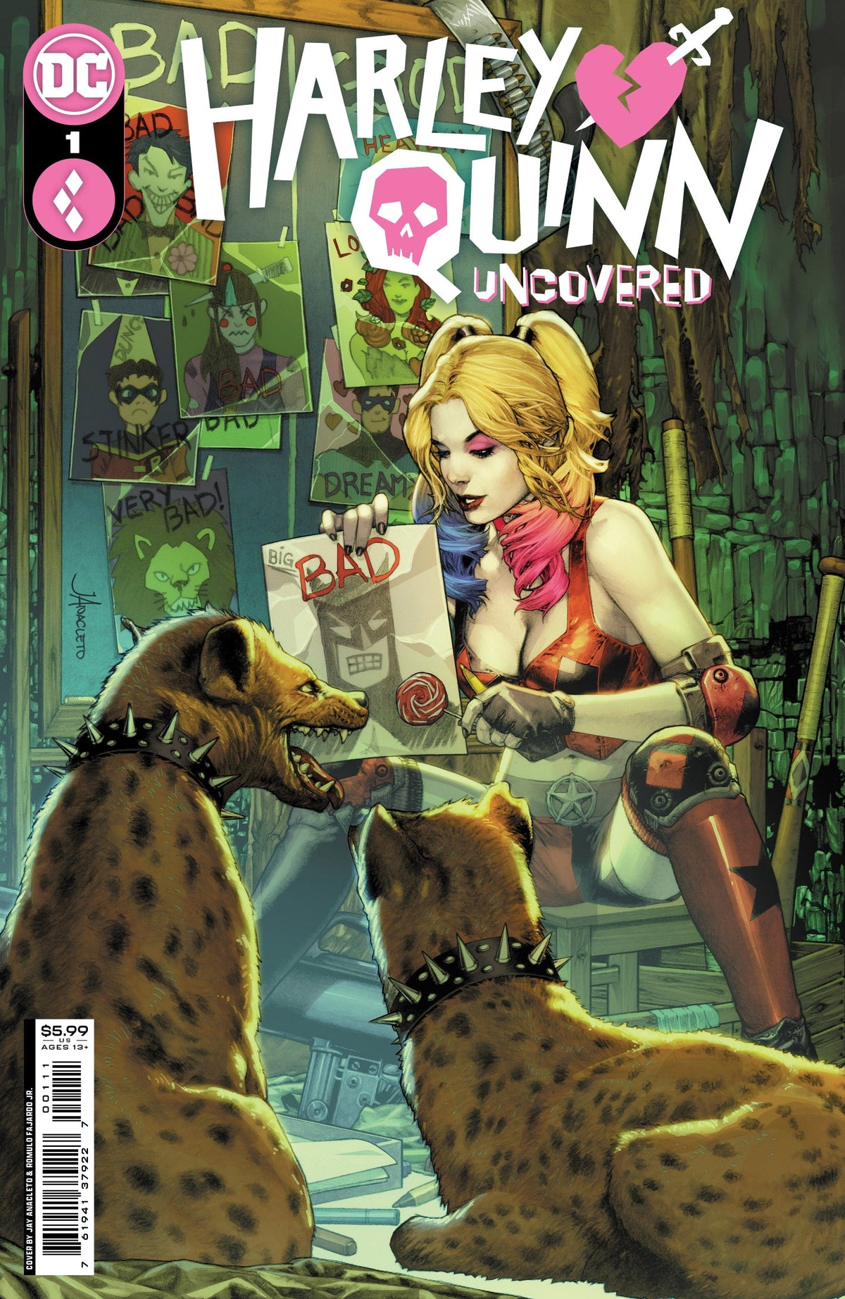 DC Comics Comic Books HARLEY QUINN UNCOVERED #1 (ONE SHOT) CVR A JAY ANACLETO 76194137922700111 1022DC142
