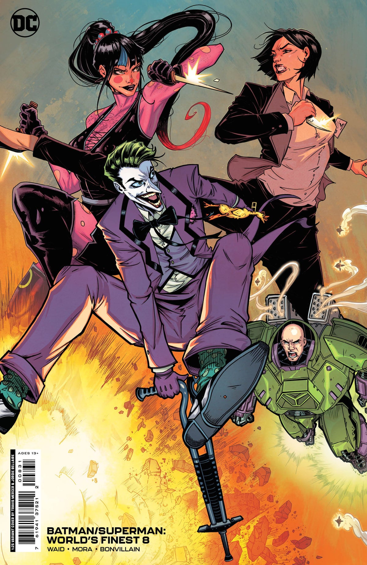 DC Comics Comic Books > Incentives BATMAN SUPERMAN WORLDS FINEST #8 CVR C INCV 1:25 TRAVIS MERCER CARD STOCK VAR 76194137521200831 0822DC116