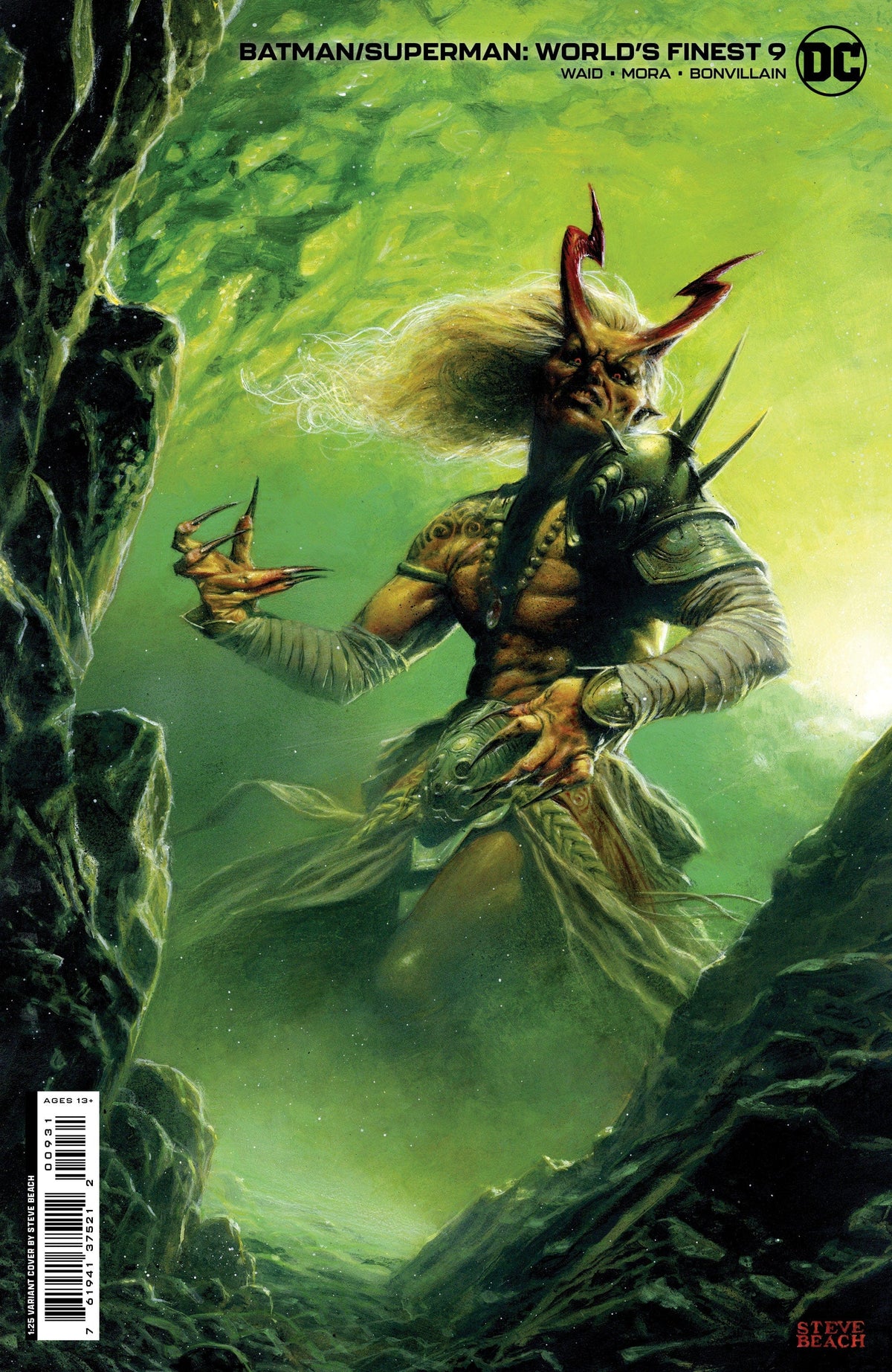 DC Comics Comic Books > Incentives BATMAN SUPERMAN WORLDS FINEST #9 CVR D INCV 1:25 STEVE BEACH CARD STOCK VAR 76194137521200931 0922DC161