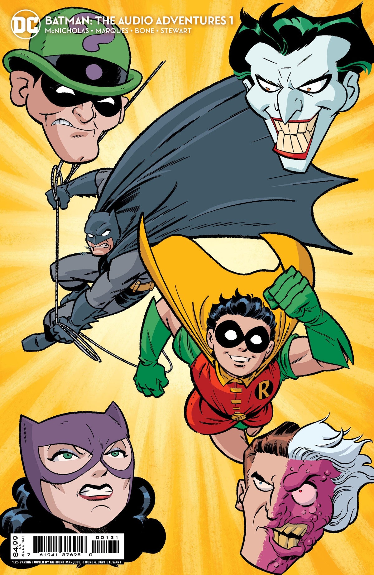 DC Comics Comic Books > Incentives BATMAN THE AUDIO ADVENTURES #1 (OF 7) CVR C INC 1:25 ANTHONY MARQUES & J BONE CARD STOCK VAR 76194137695000131 0722DC090