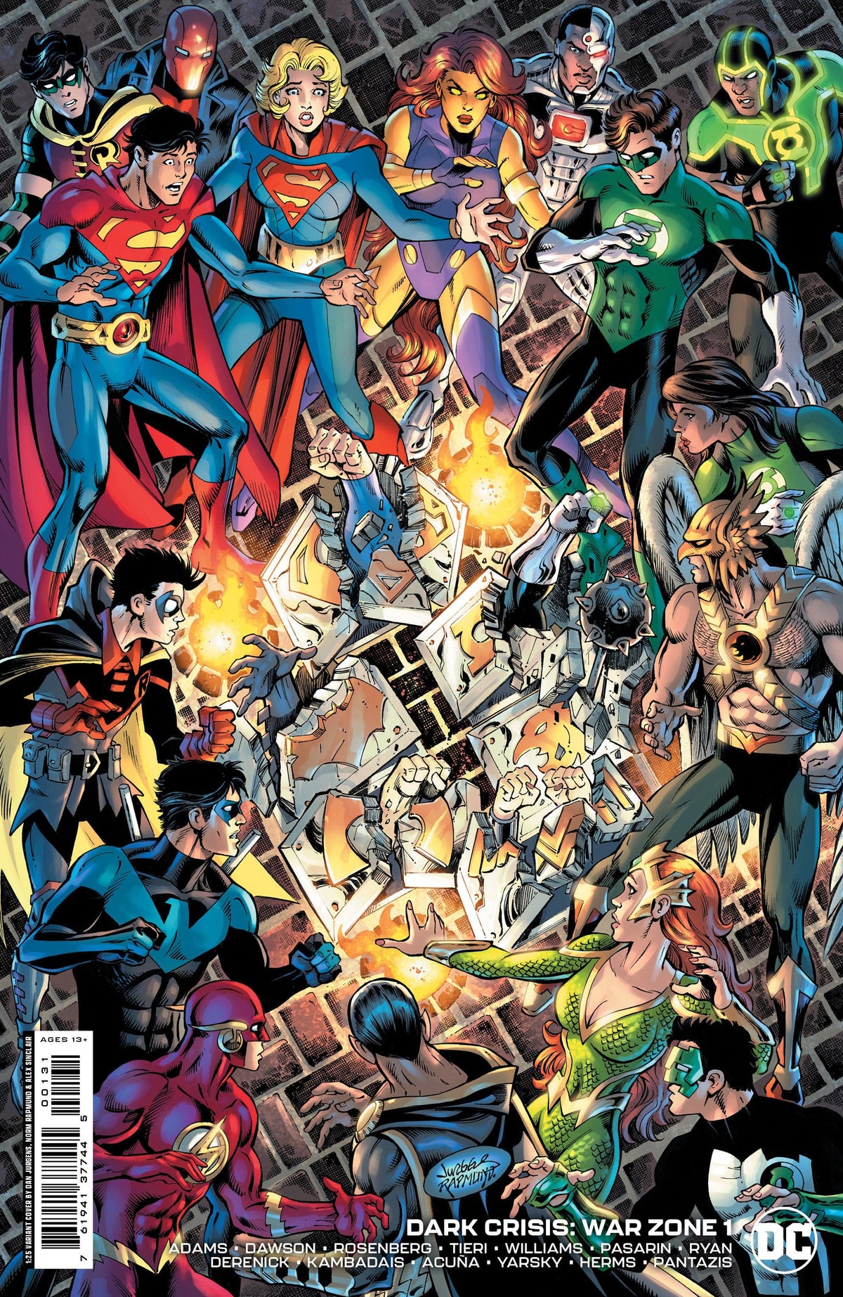 DC Comics Comic Books > Incentives DARK CRISIS WAR ZONE #1 (ONE SHOT) CVR C INC 1:25 DAN JURGENS NORM RAPMUND & ALEX SINCLAIR VAR 76194137744500131 0922DC092