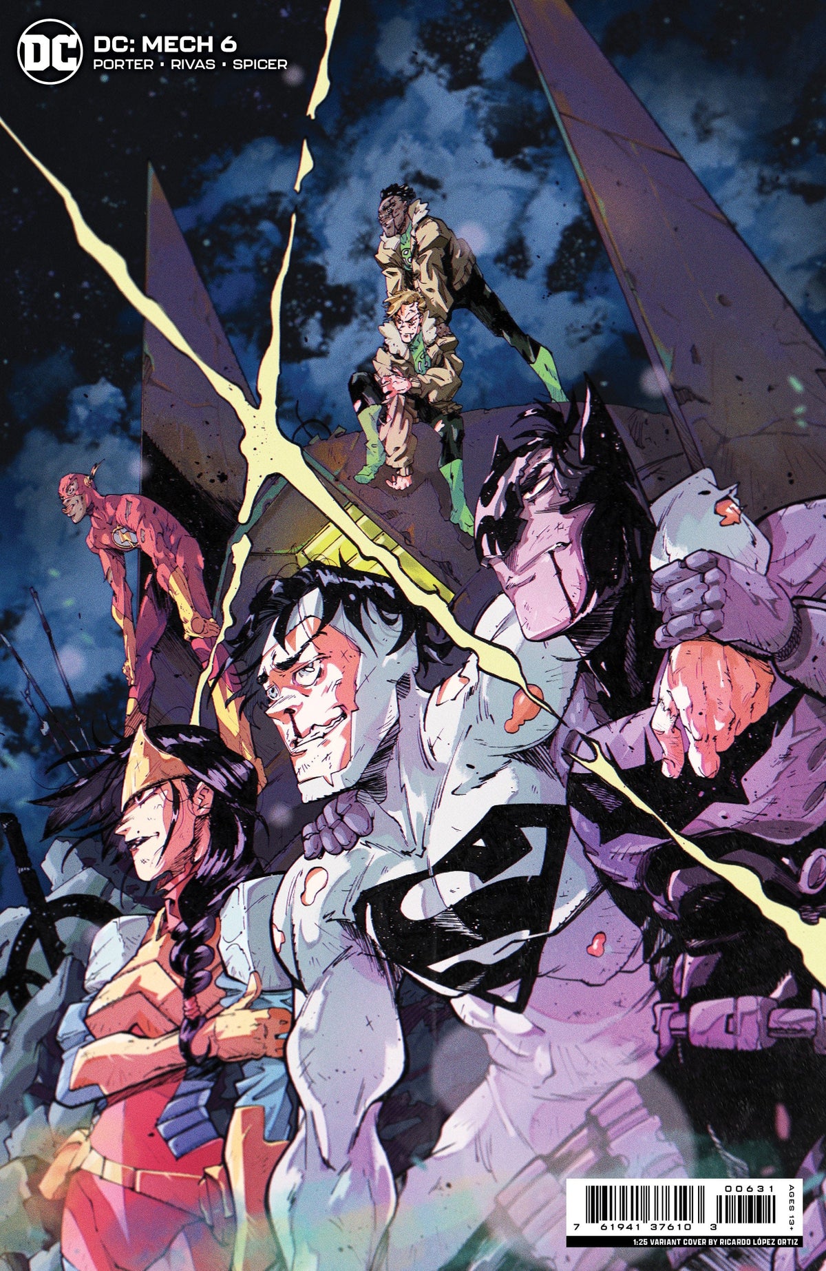 DC Comics Comic Books > Incentives DC MECH #6 (OF 6) CVR C INCV 1:25 RICARDO LOPEZ ORTIZ CARD STOCK VAR 76194137610300631 1022DC209