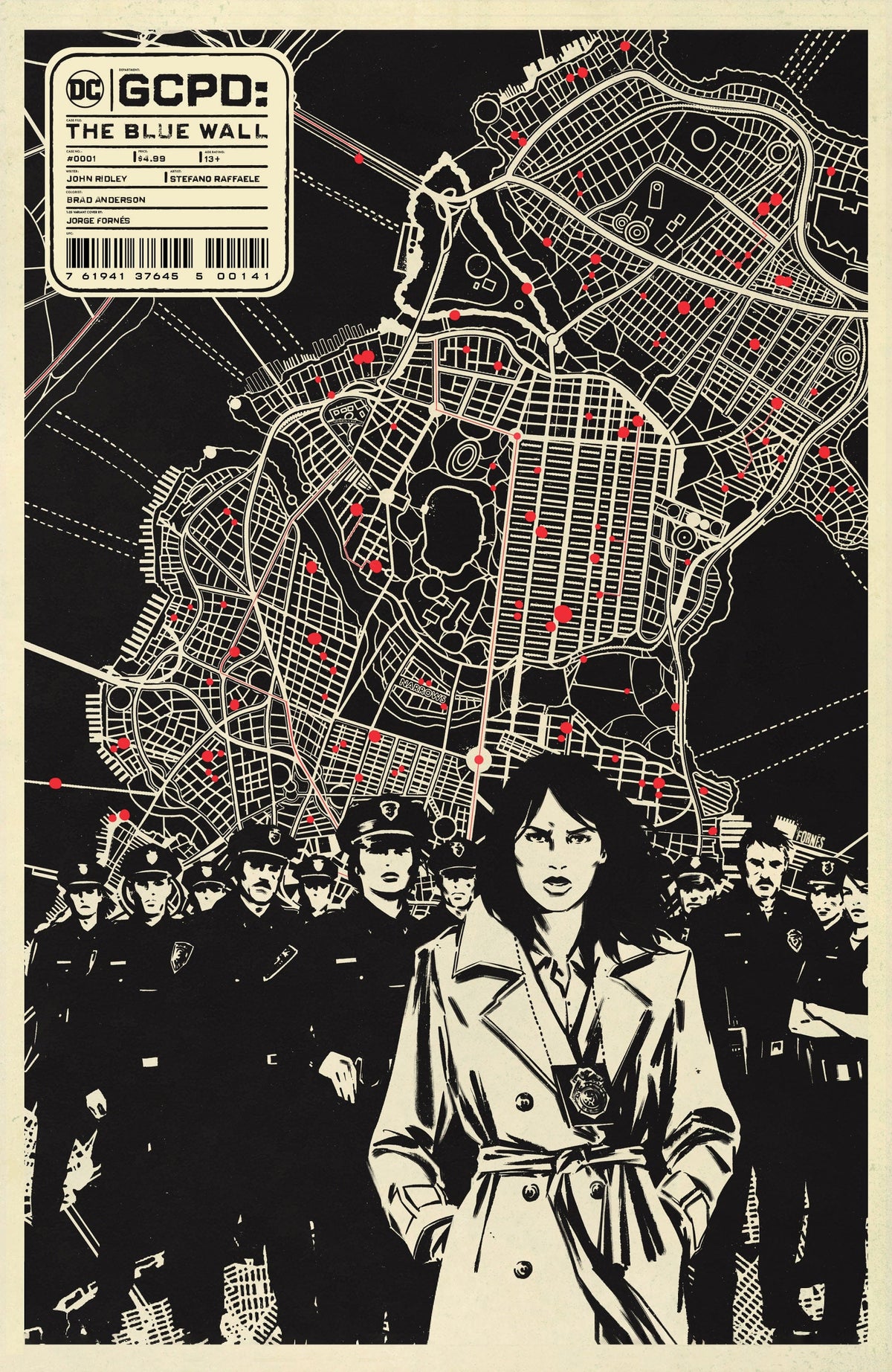 DC Comics Comic Books > Incentives GCPD THE BLUE WALL #1 (OF 6) CVR C INC 1:25 JORGE FORNES CARD STOCK VAR 76194137645500141 0822DC051