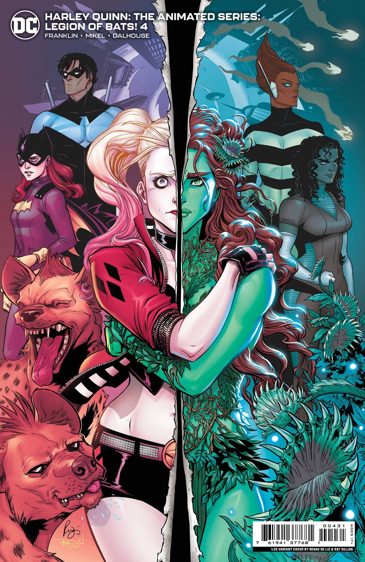 DC Comics Comic Books > Incentives HARLEY QUINN THE ANIMATED SERIES LEGION OF BATS #4 (OF 6) CVR C INC 1:25 RENAE DE LIZ CARD STOCK VAR (MR) 76194137768100431 1122DC179