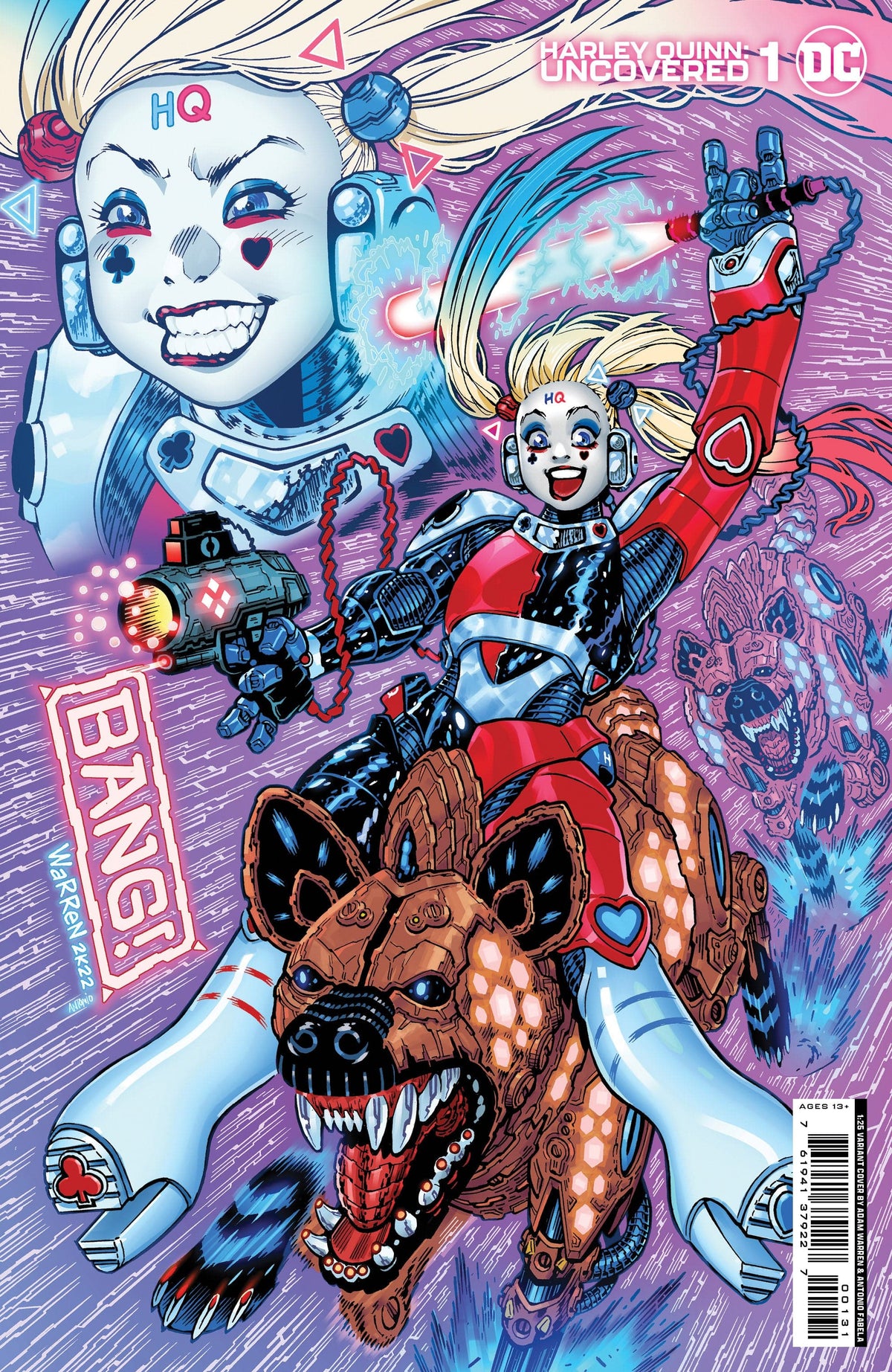 DC Comics Comic Books > Incentives HARLEY QUINN UNCOVERED #1 (ONE SHOT) CVR C INC 1:25 ADAM WARREN VAR 76194137922700131 1022DC144