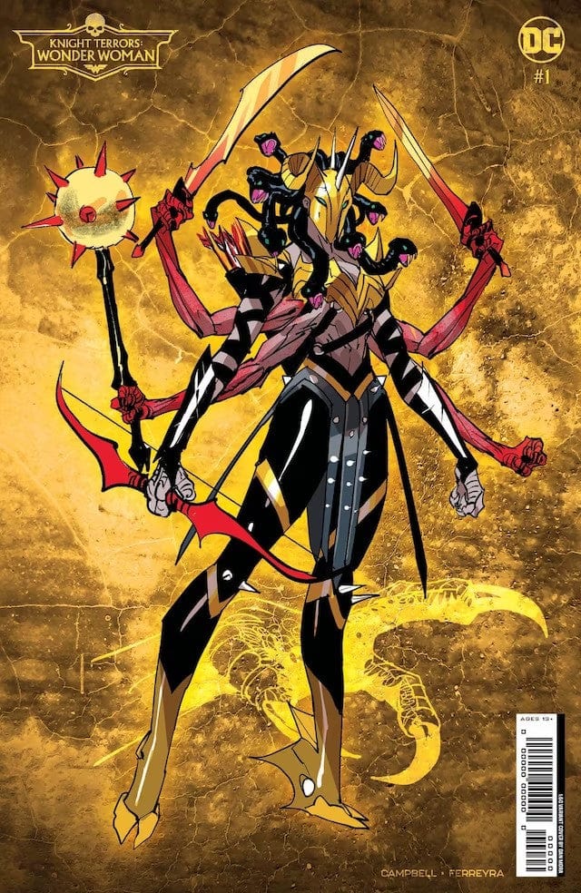 DC Comics Comic Books > Incentives KNIGHT TERRORS WONDER WOMAN #1 (OF 2) CVR F INC 1:50 DAN MORA DESIGN CARD STOCK VAR 76194138108400151 0523DC095