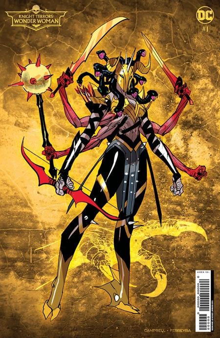 DC Comics Comic Books > Incentives KNIGHT TERRORS WONDER WOMAN #1 (OF 2) CVR F INC 1:50 DAN MORA DESIGN CARD STOCK VAR 76194138108400151 0523DC095