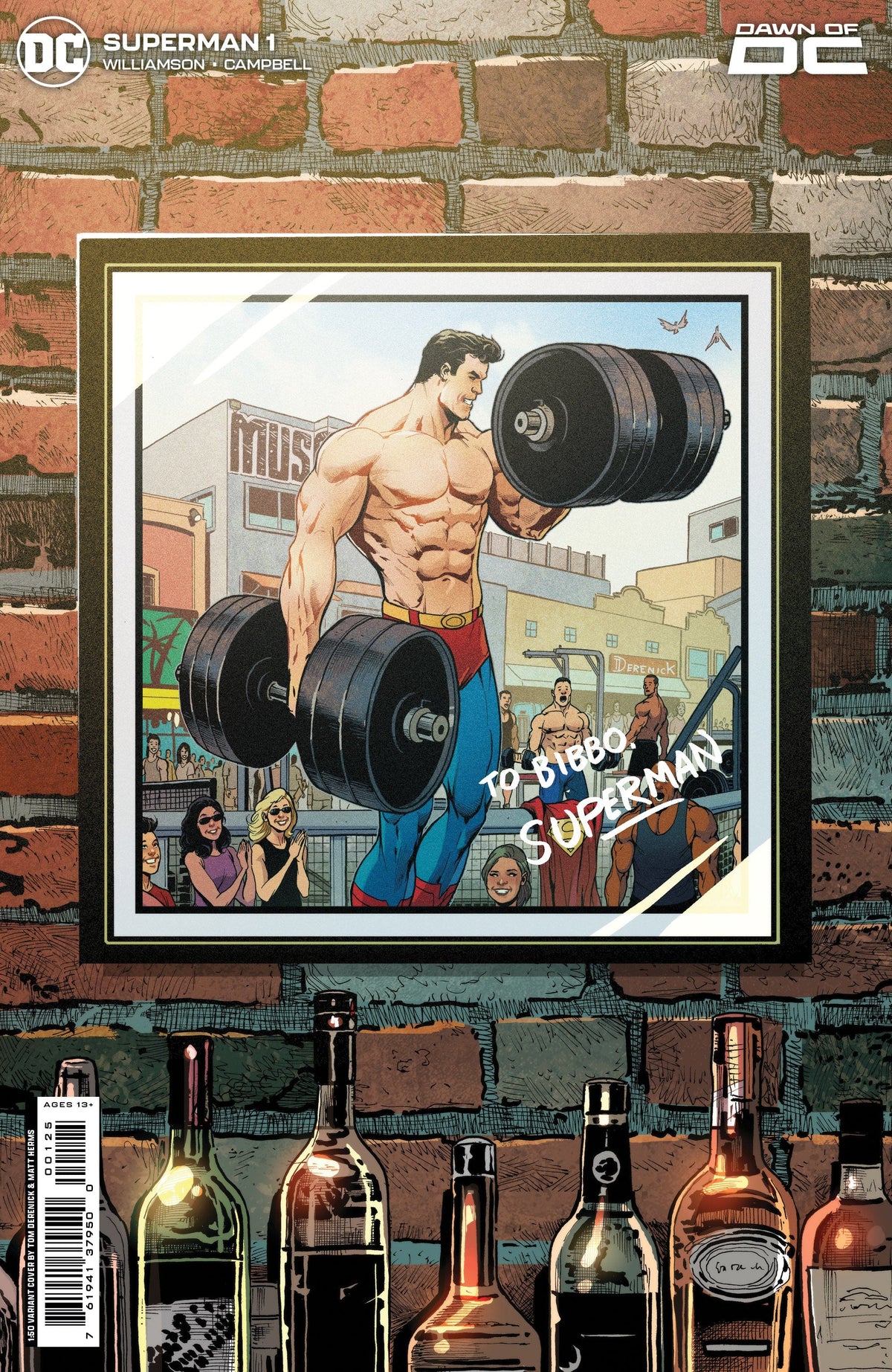 DC Comics Comic Books > Incentives SUPERMAN #1 CVR N INC 1:50 TOM DERENICK CARD STOCK VAR 76194137950000125 1222DC014