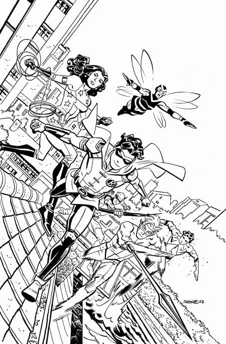 DC Comics Comic Books > Incentives WORLDS FINEST TEEN TITANS #1 (OF 6) CVR H INC 1:100 CHRIS SAMNEE CARD STOCK VAR 76194138009400171 0523DC156