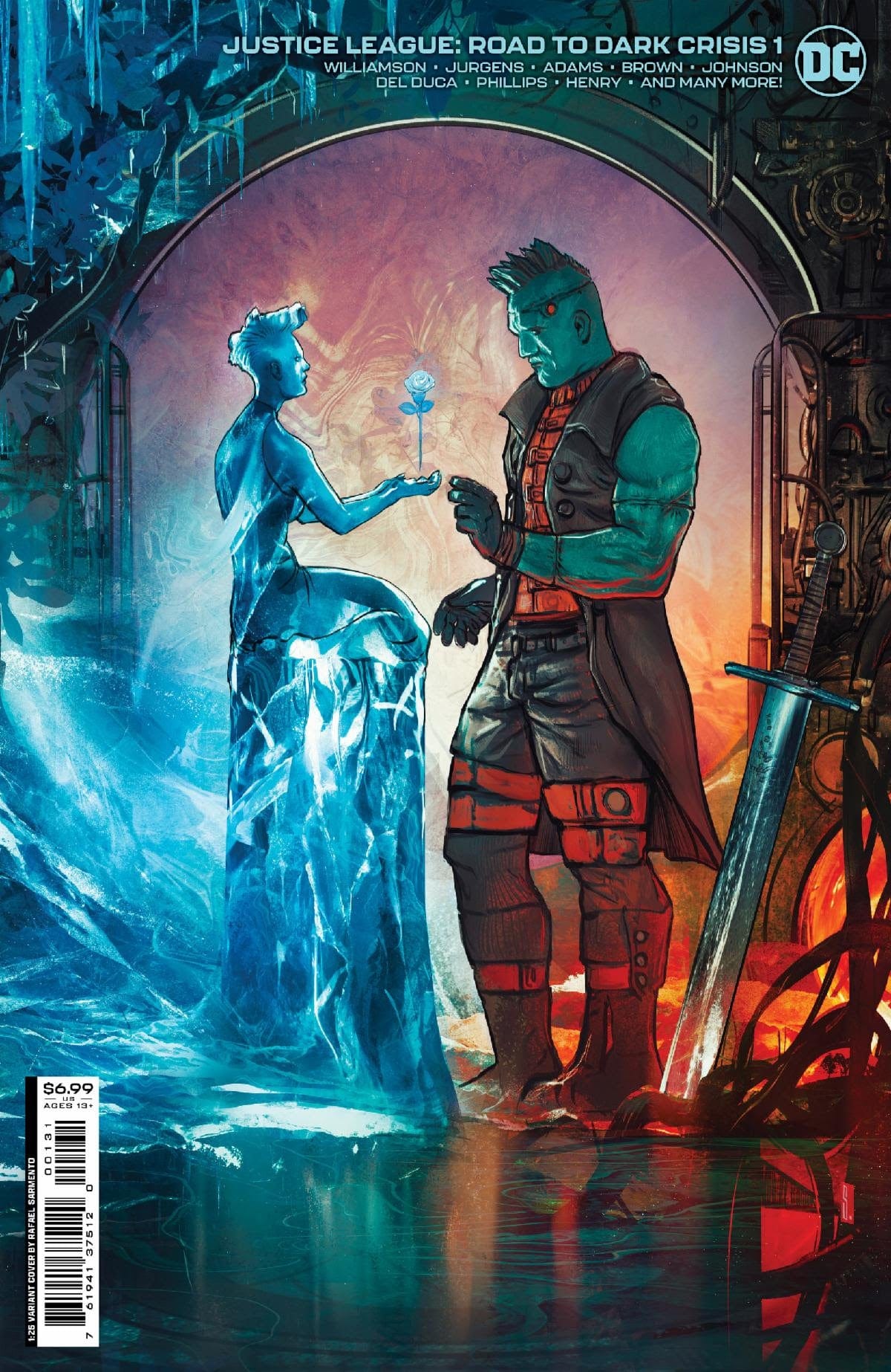 DC Comics Comic Books > Incentives JUSTICE LEAGUE ROAD TO DARK CRISIS #1 (ONE SHOT) CVR C INC 1:25 RAFAEL SARMENTO CARD STOCK VAR 76194137512000131 0322DC071
