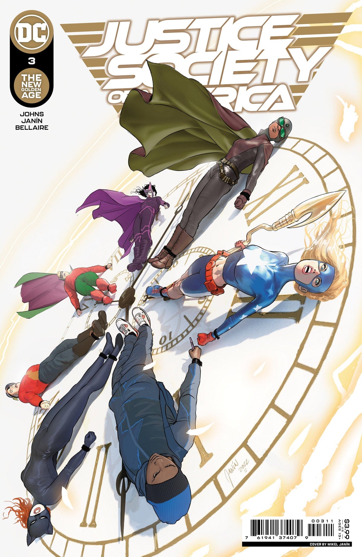 DC Comics Comic Books JUSTICE SOCIETY OF AMERICA #3 (OF 12) CVR A MIKEL JANIN 76194137407900311 1122DC097