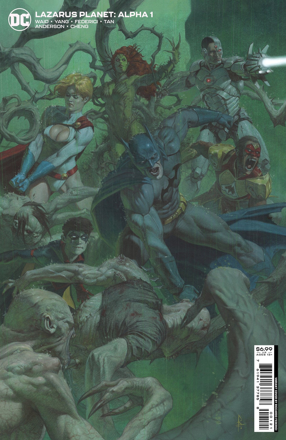 DC Comics Comic Books LAZARUS PLANET ALPHA #1 (ONE SHOT) CVR B RICCARDO FEDERICI CARD STOCK VAR 76194137785800121 1122DC009