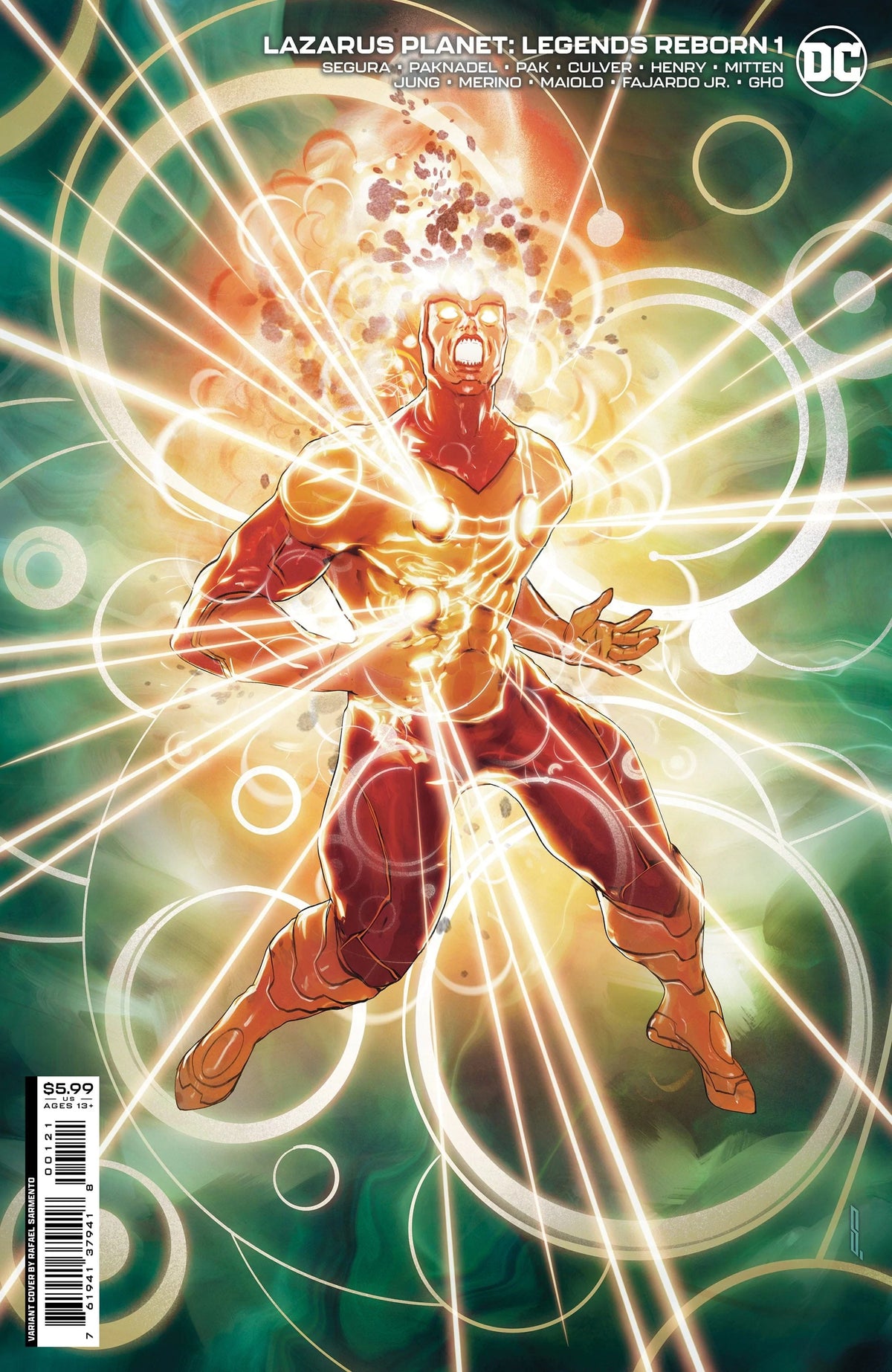 DC Comics Comic Books LAZARUS PLANET LEGENDS REBORN #1 (ONE SHOT) CVR B RAFAEL SARMENTO CARD STOCK VAR 76194137941800121 1122DC032