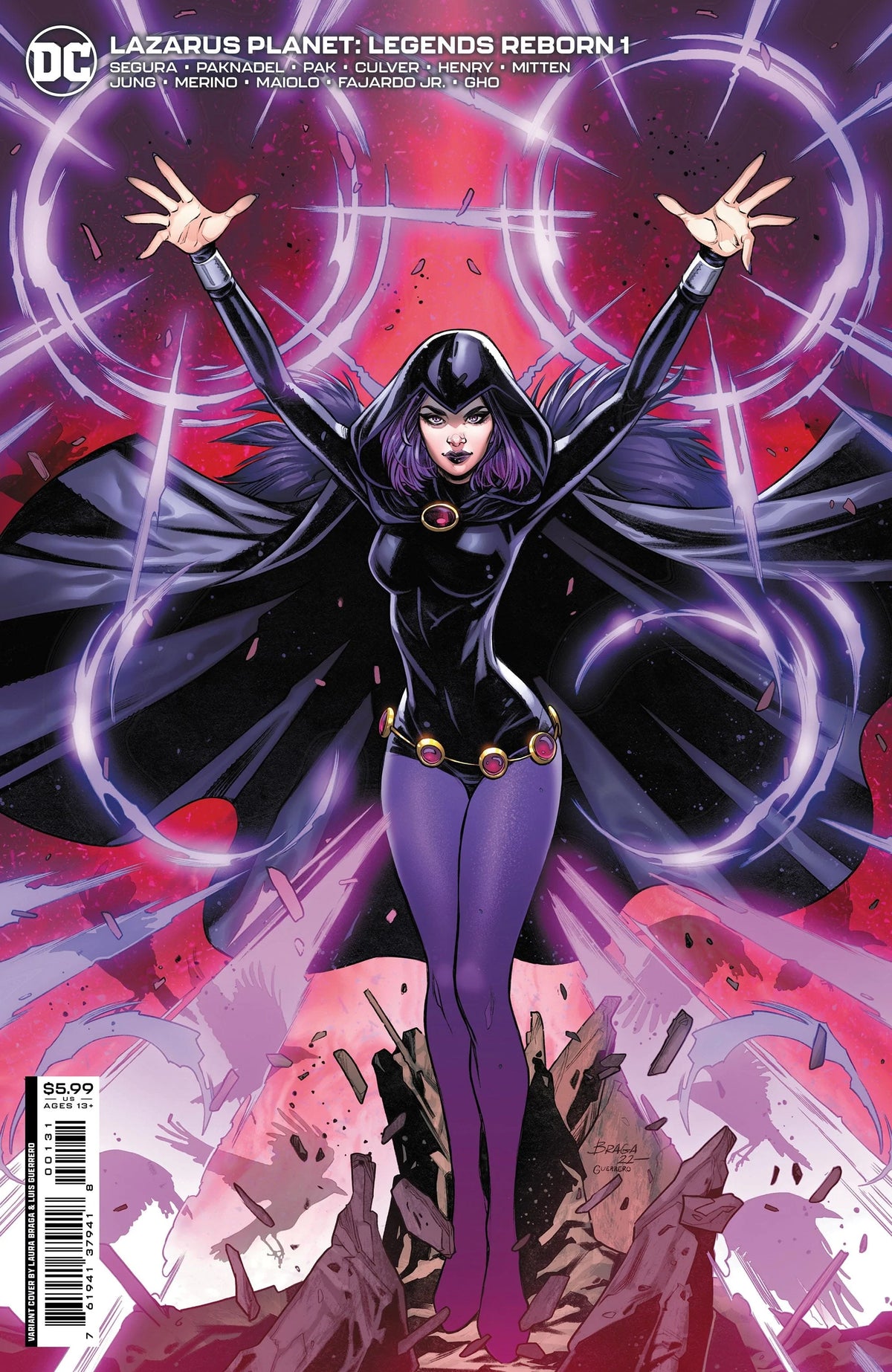 DC Comics Comic Books LAZARUS PLANET LEGENDS REBORN #1 (ONE SHOT) CVR C LAURA BRAGA CARD STOCK VAR 76194137941800131 1122DC033