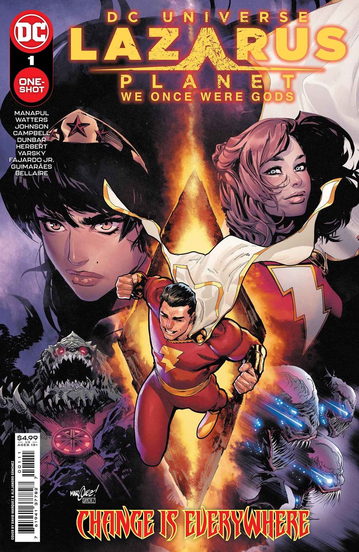 DC Comics Comic Books LAZARUS PLANET WE ONCE WERE GODS #1 (ONE SHOT) CVR A DAVID MARQUEZ & ALEJANDRO SANCHEZ 76194137782700111 1122DC025