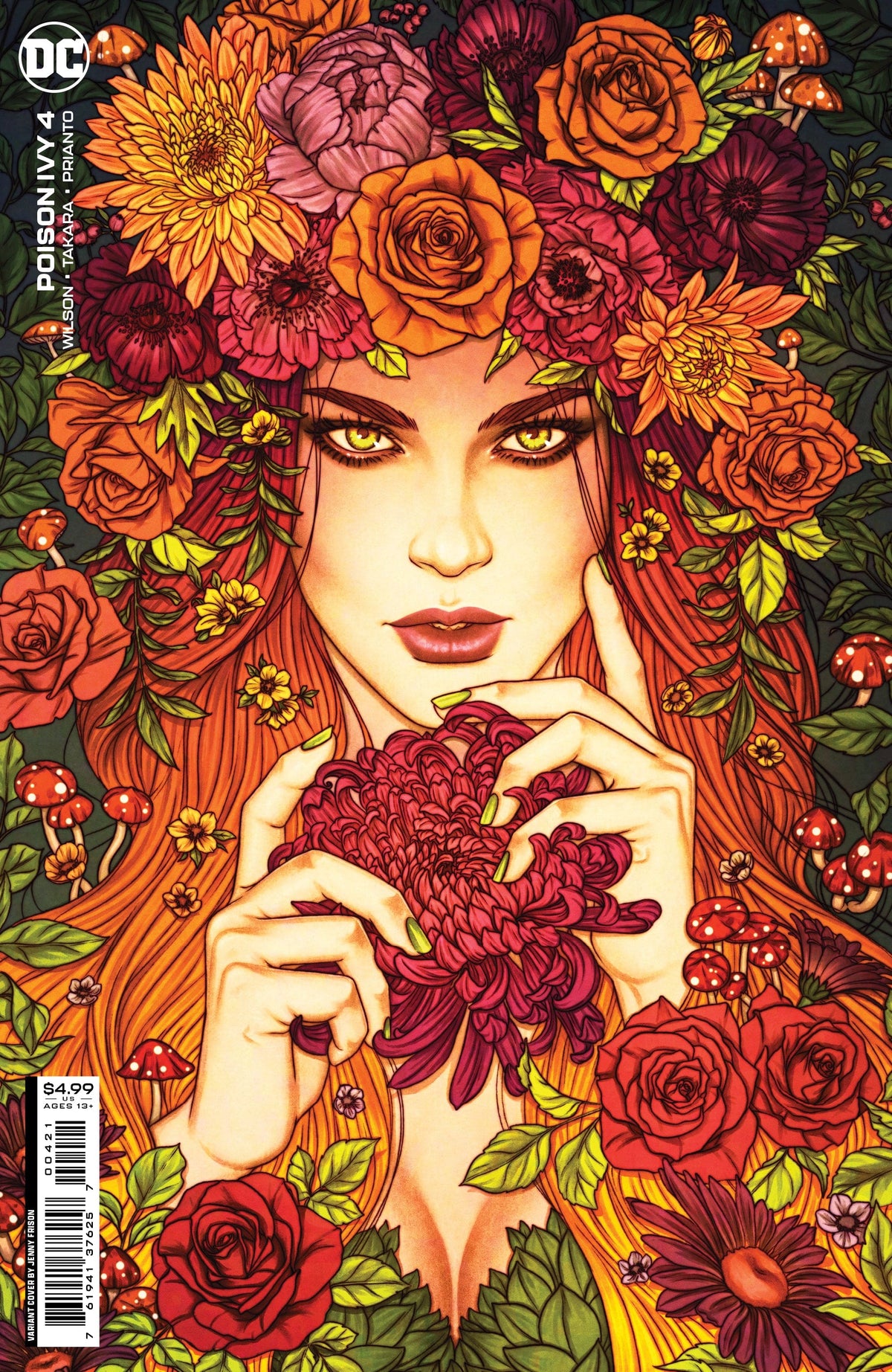 DC Comics Comic Books POISON IVY #4 (OF 6) CVR B JENNY FRISON CARD STOCK VAR 76194137625700421 0722DC182