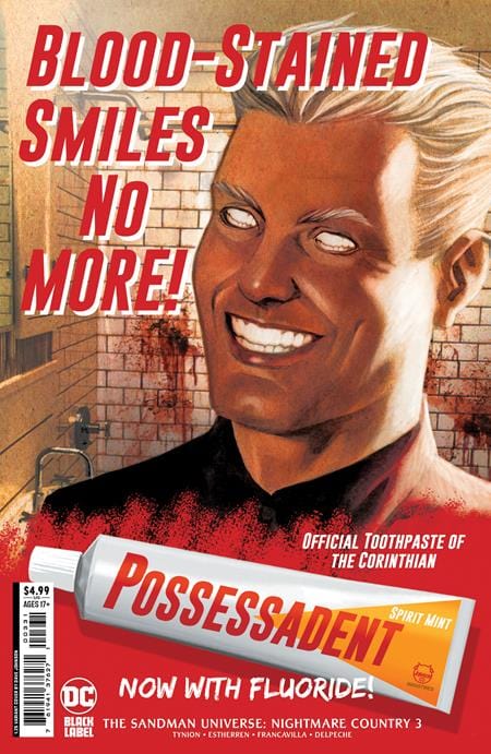 DC Comics Comic Books > Incentives SANDMAN UNIVERSE NIGHTMARE COUNTRY #3 CVR C INC 1:25 FRANCESCO MATTINA CARD STOCK VAR (MR) 76194137627100331 0422DC159