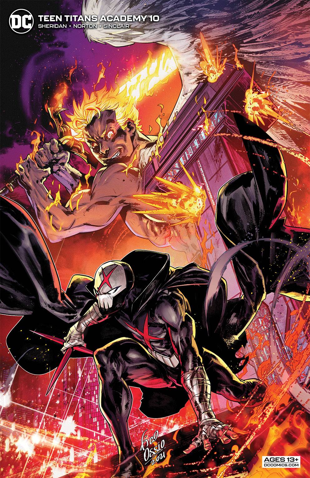 DC Comics Comic Books TEEN TITANS ACADEMY #10 CVR B OSSIO CARD STOCK VAR 76194137286001021 OCT213183