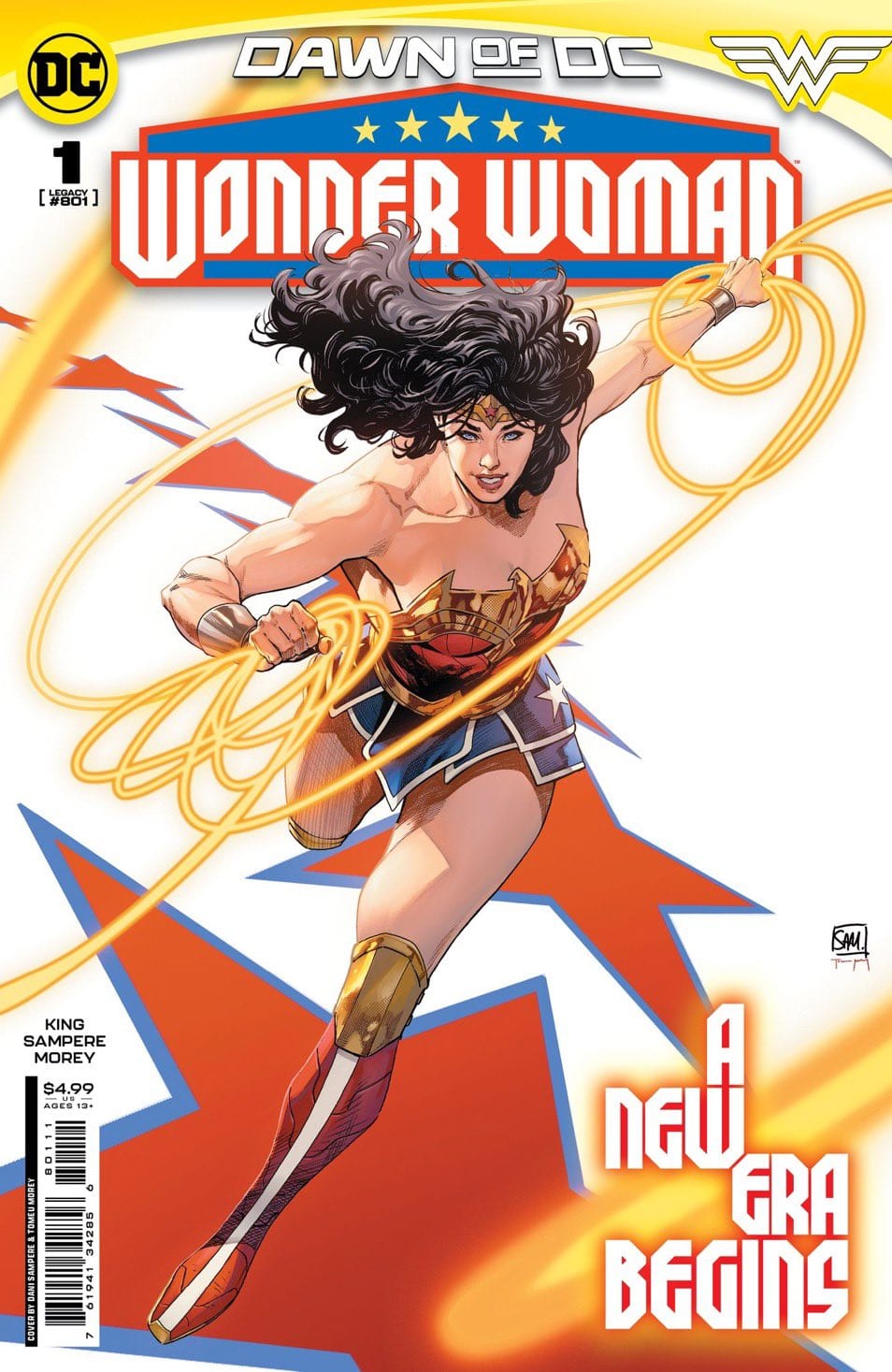 DC Comics Comic Books WONDER WOMAN #1 CVR A DANIEL SAMPERE 76194138162600111 0723DC073