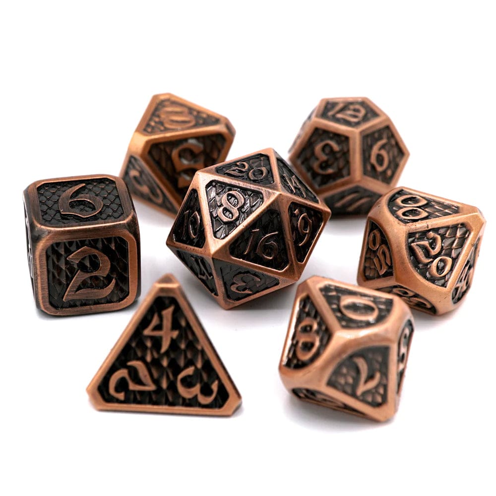 Die Hard Dice Dice > Die Hard Dice DHD: Metal 7-Die Set - Drakona Eldric Cuprum 810060781203 M0200010