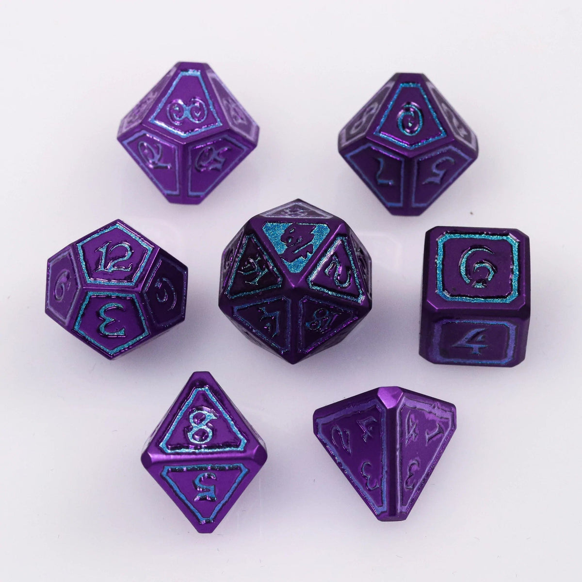 Die Hard Dice Dice > Die Hard Dice DHD: Metal 7-Die Set - Mages Guild Conjuration 810060786666 X0301070