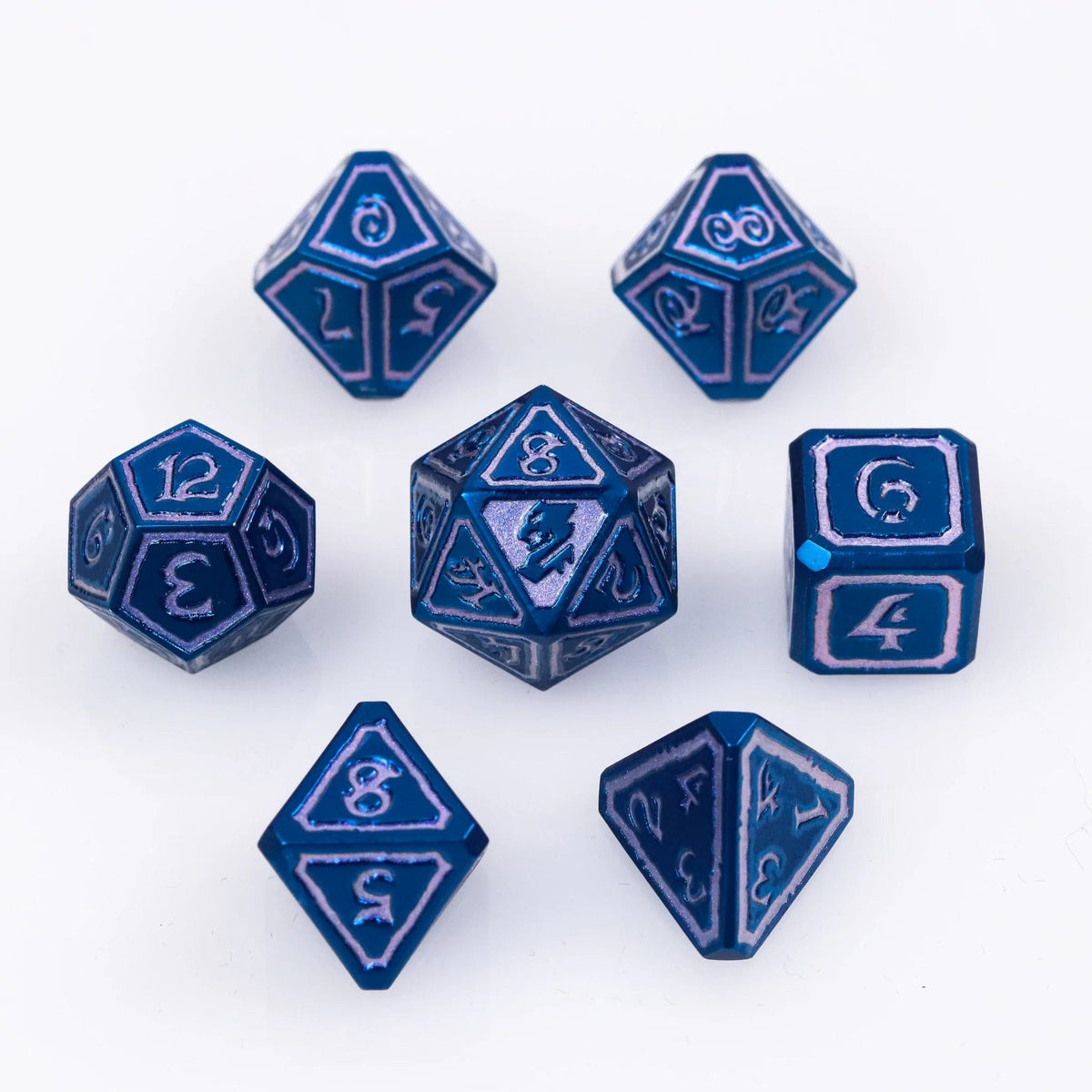 Die Hard Dice Dice > Die Hard Dice DHD: Metal 7-Die Set - Mages Guild Illusion 810060786680 X0301090