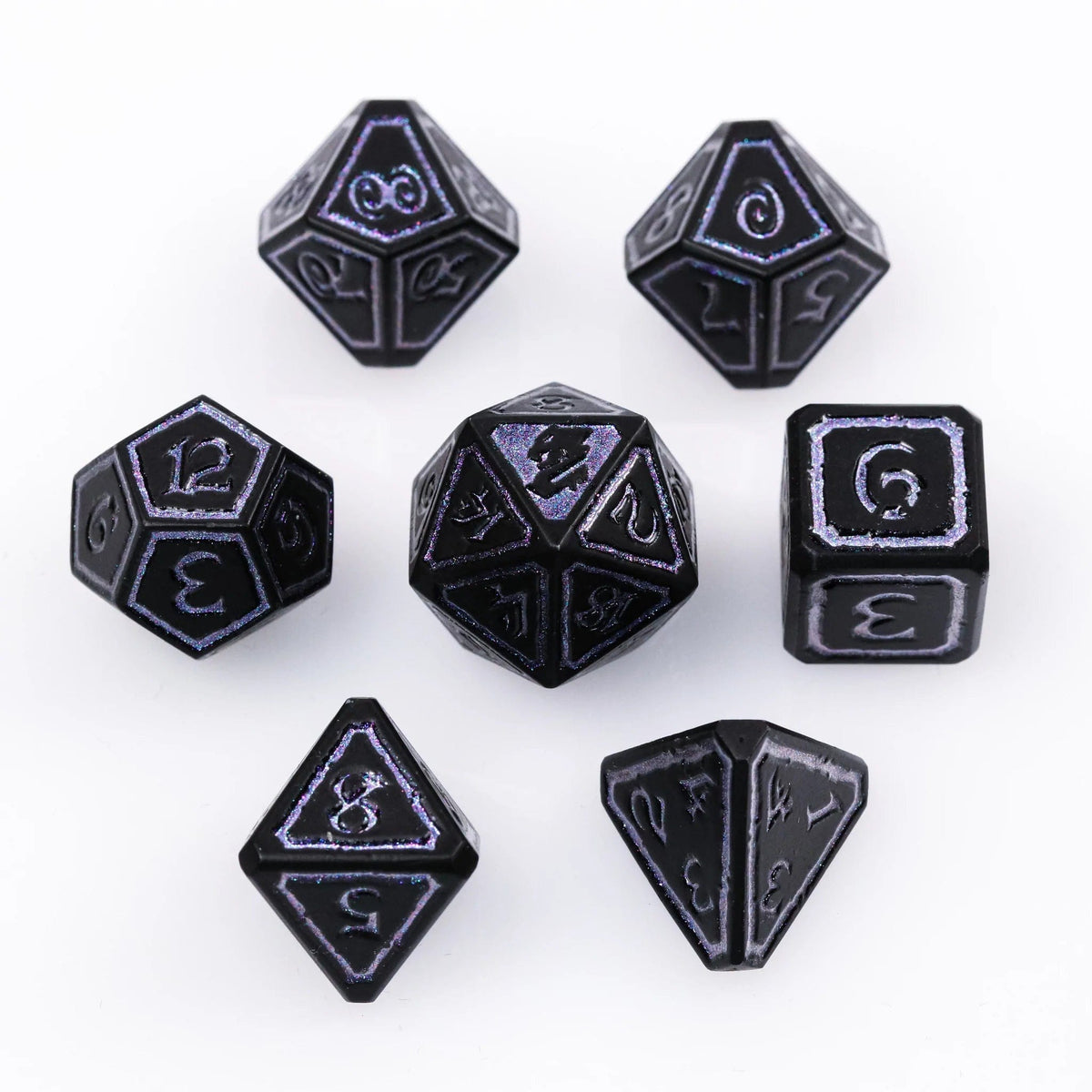 Die Hard Dice Dice > Die Hard Dice DHD: Metal 7-Die Set - Mages Guild Necromancy 810060786673 X0301080
