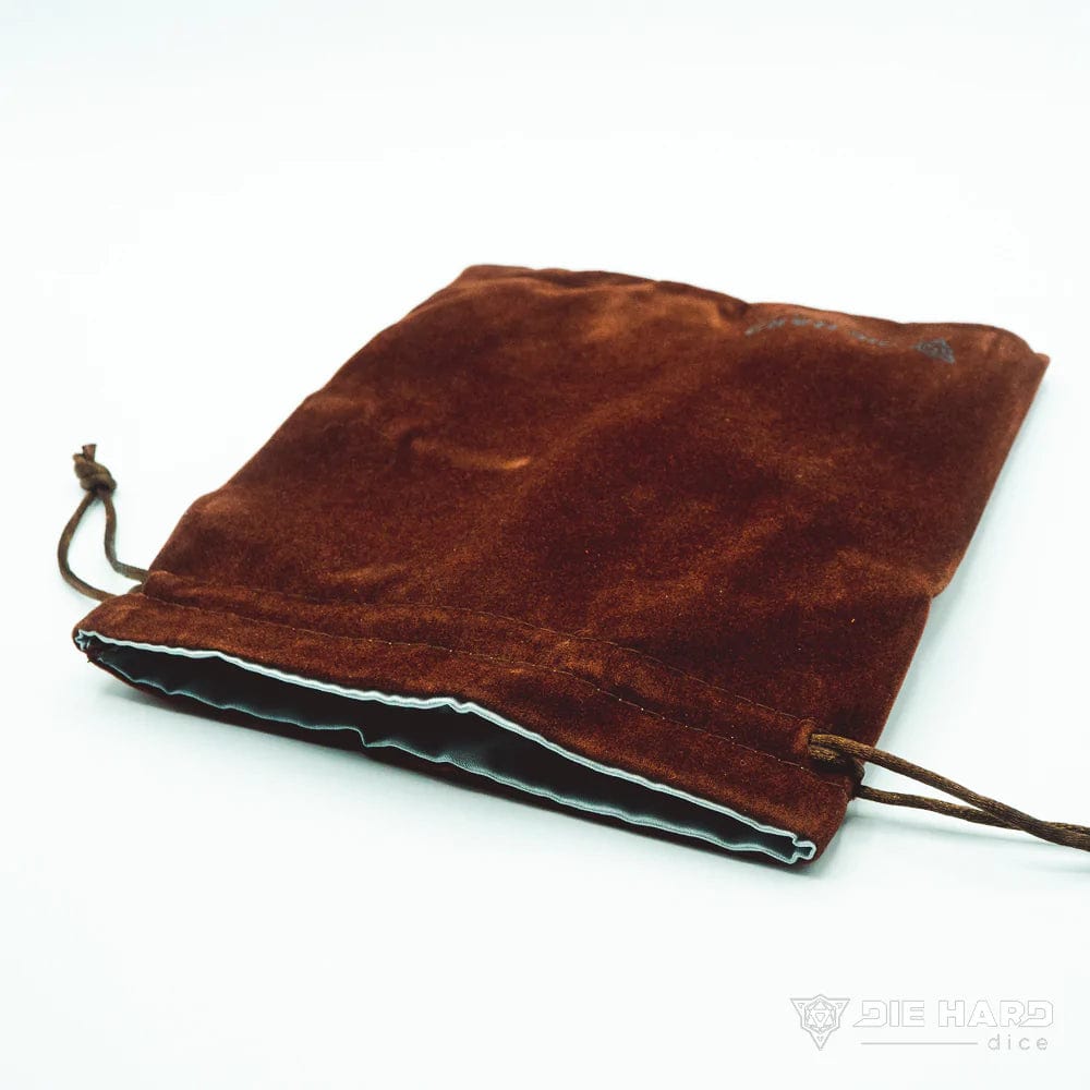 Die Hard Dice Game Supplies > Dice Storage DHD: Velvet Dice Bag - Medium Brown 810060784082 A0101032